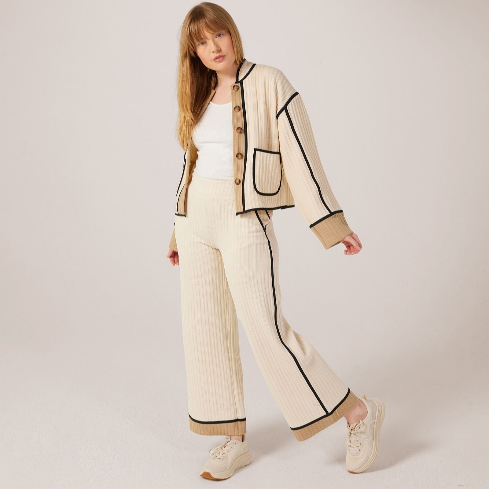 ICHI Kate Quilted Trousers