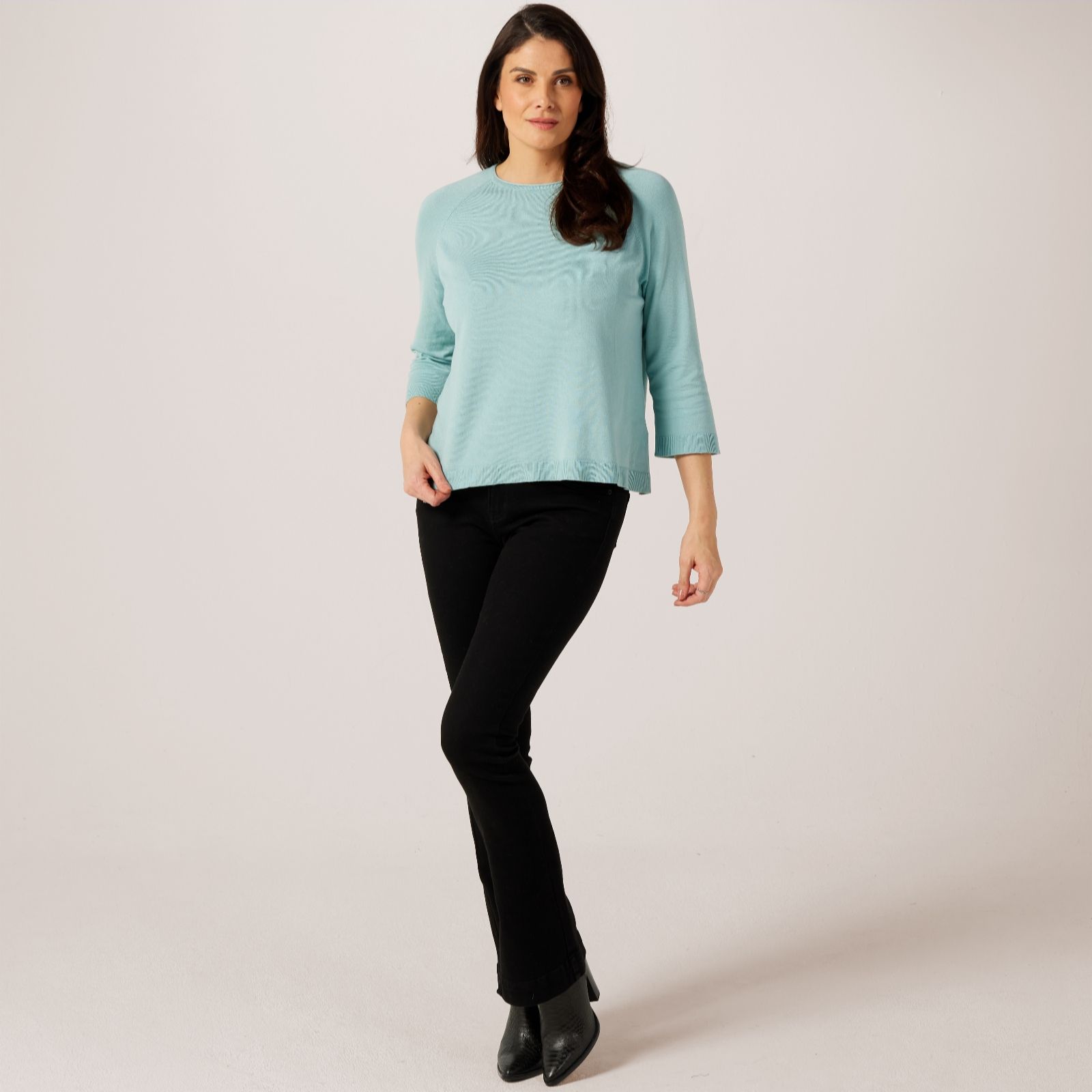 Masai Copenhagen Ester Blue Fabizia Light Stretch Knit Jumper