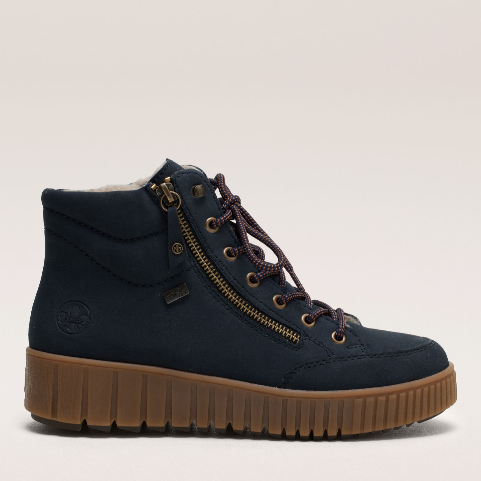 Rieker Navy Warm Lined Water Resistant Trainer Boots