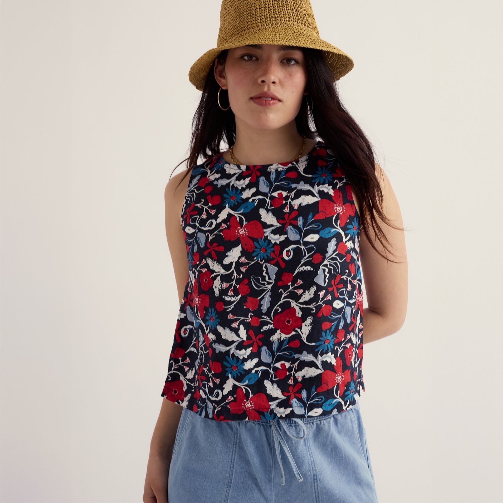 Seasalt Cornwall Colour Study Winding Meadow Top women's