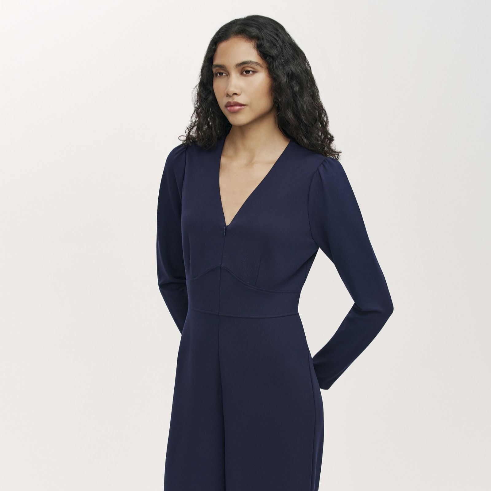 Finery London Melly Ponte Jumpsuit Petite women's