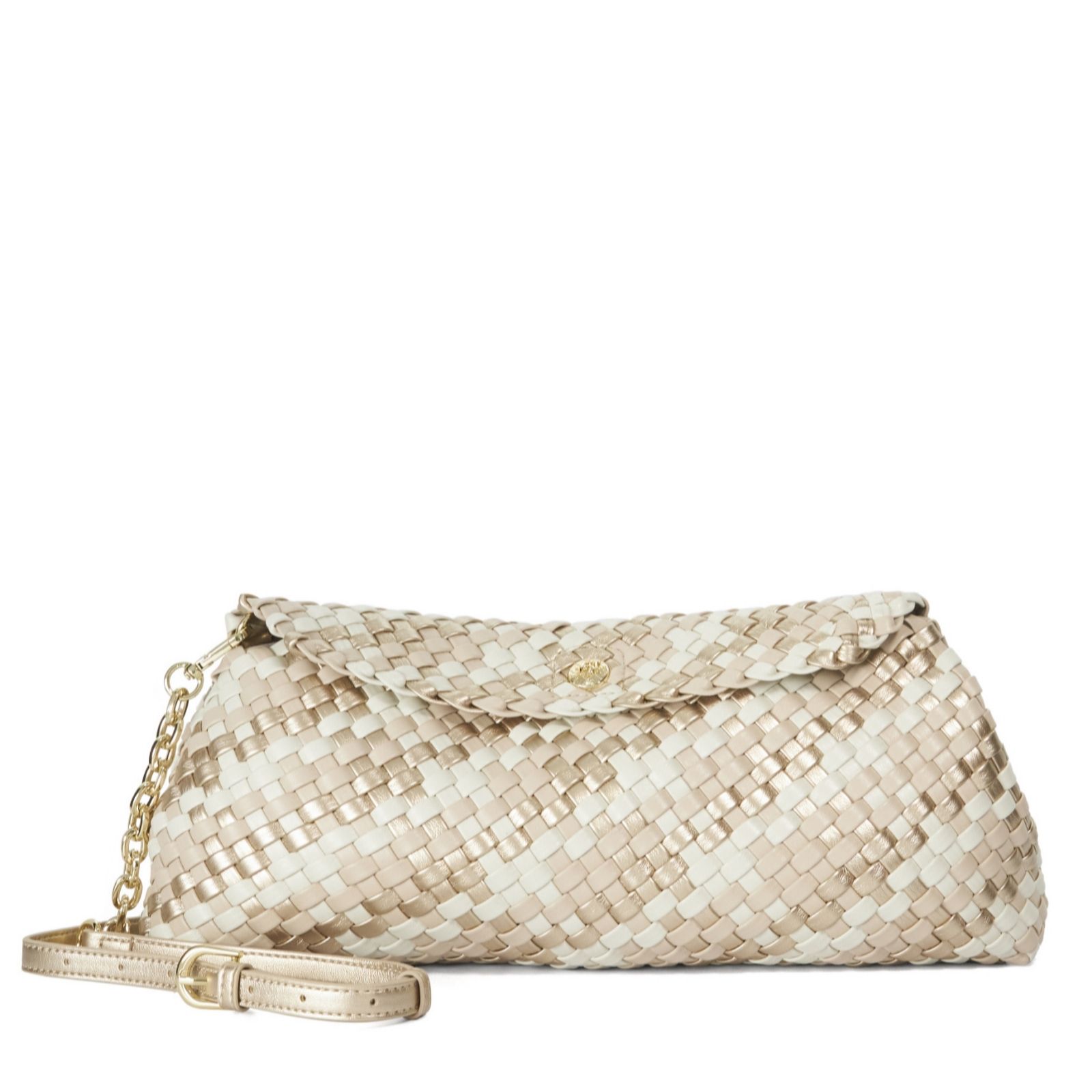 Dune Ecru Encourage Woven Clutch