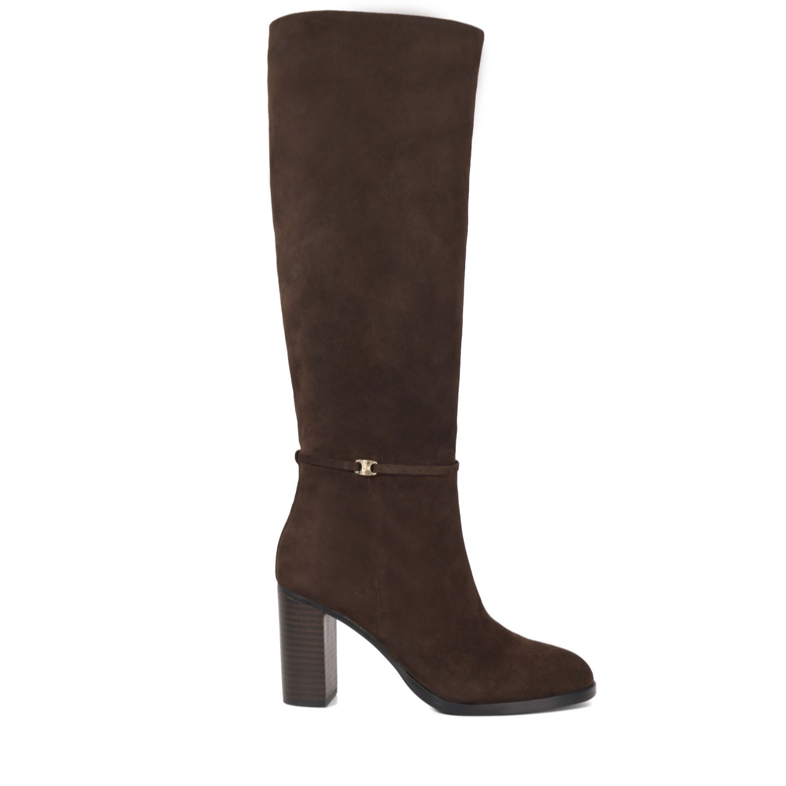Dune London Women's 'Starlling' Suede Knee High Boots in Brown | Size: 8