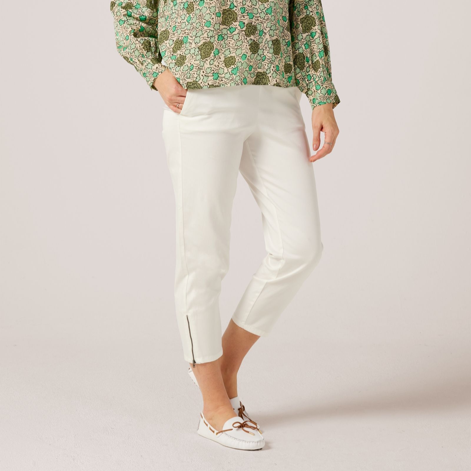 Masai Copenhagen Padme Stretch Cotton Slim Leg Cropped Trouser