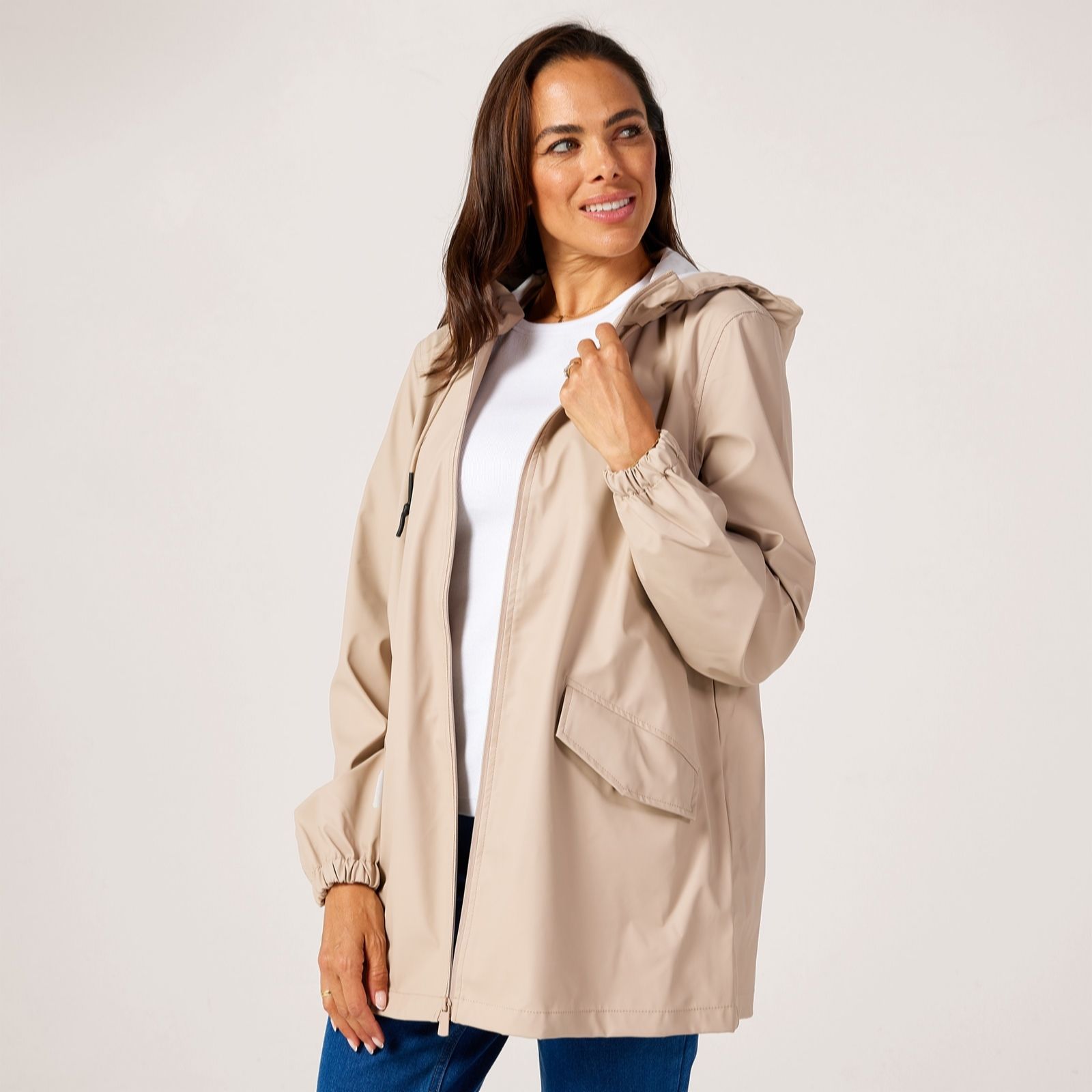 Jdy Women's Khaki Mulan Raincoat