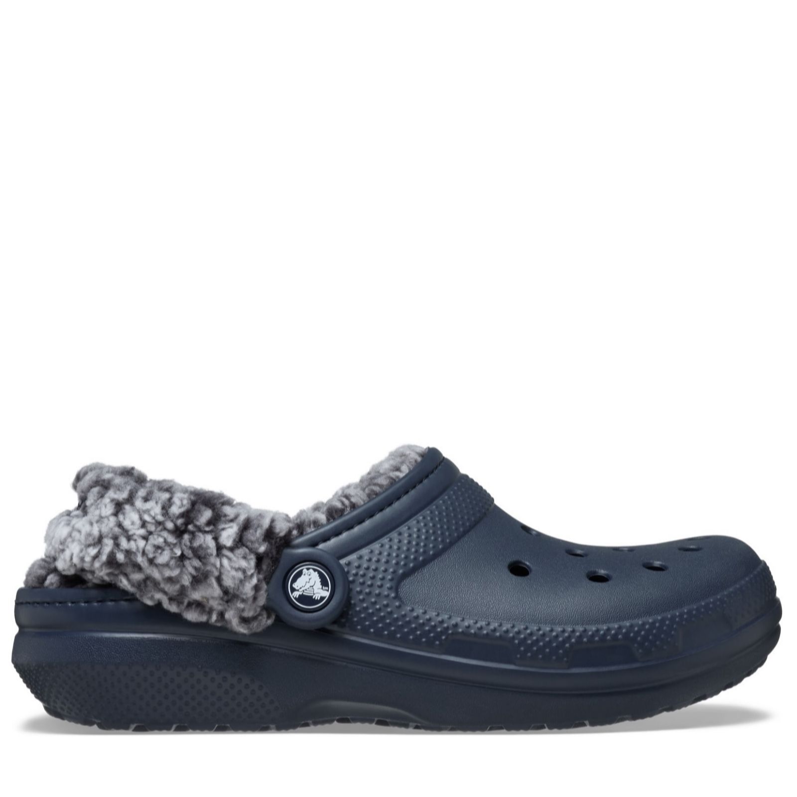 Crocs Unisex Navy Classic Fleece-Lined Clogs