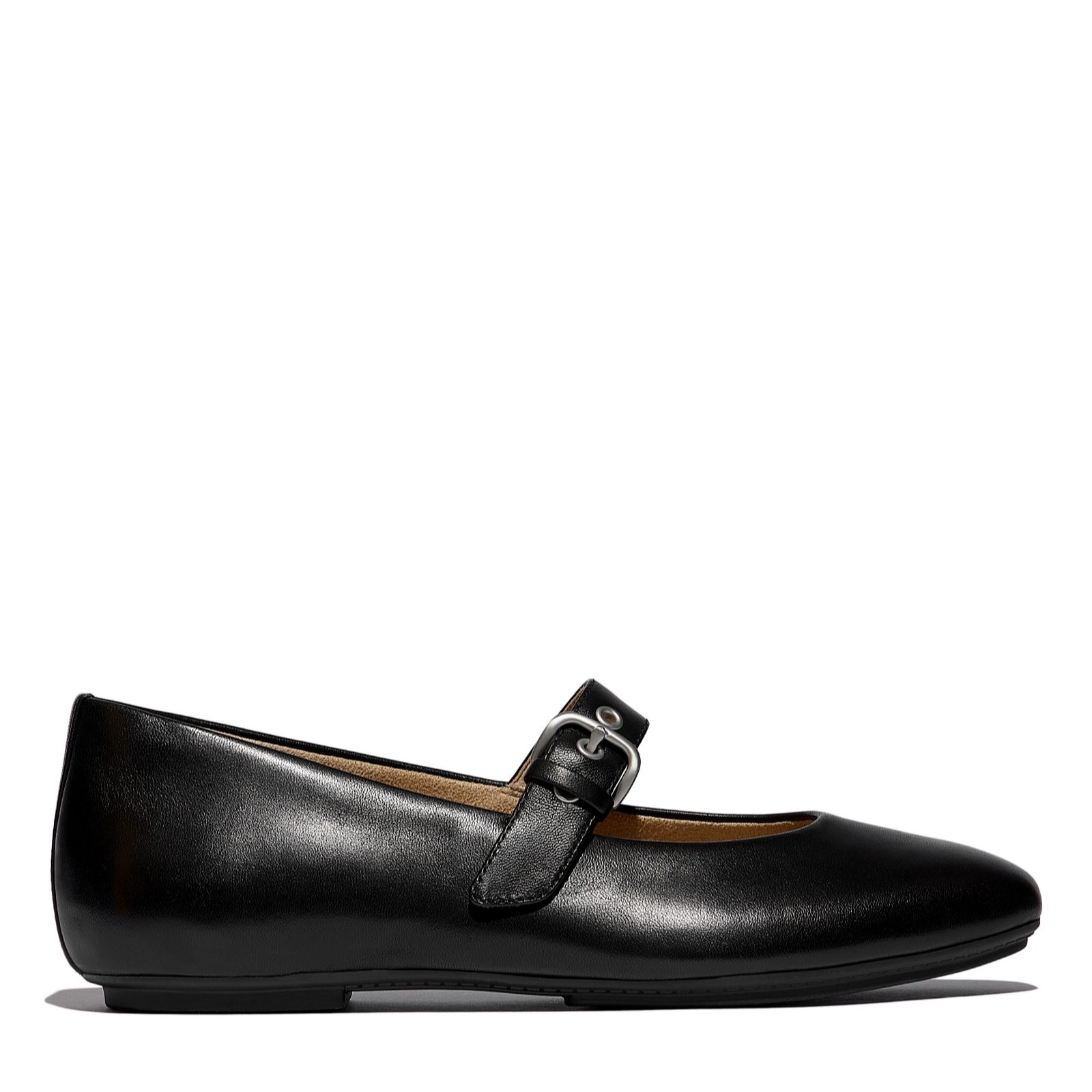 Fitflop All Black Delicato Leather Mary Janes