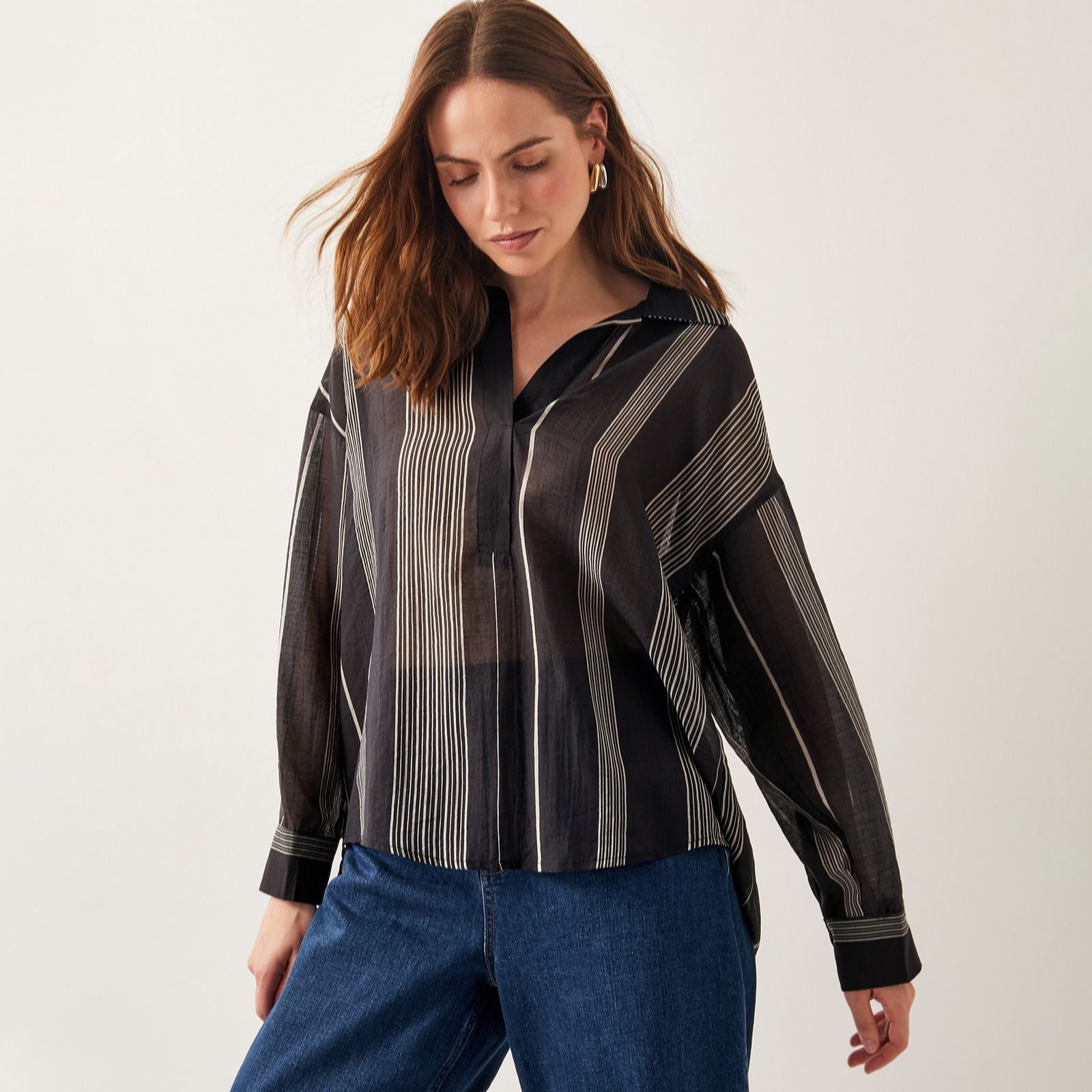 Monsoon Andi Stripe Blouse