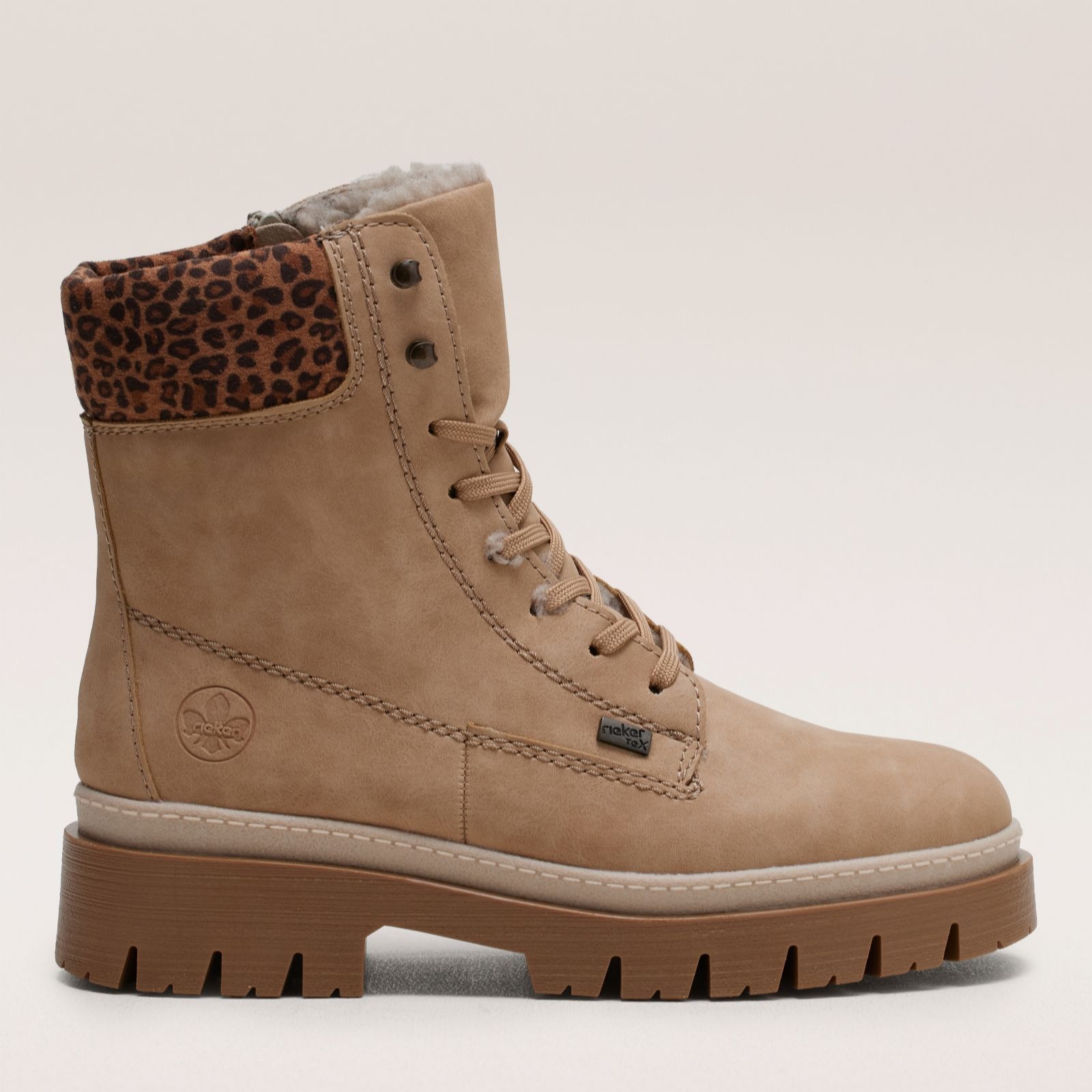 Rieker Taupe Hiker Warm Lined Water Resistant Boot
