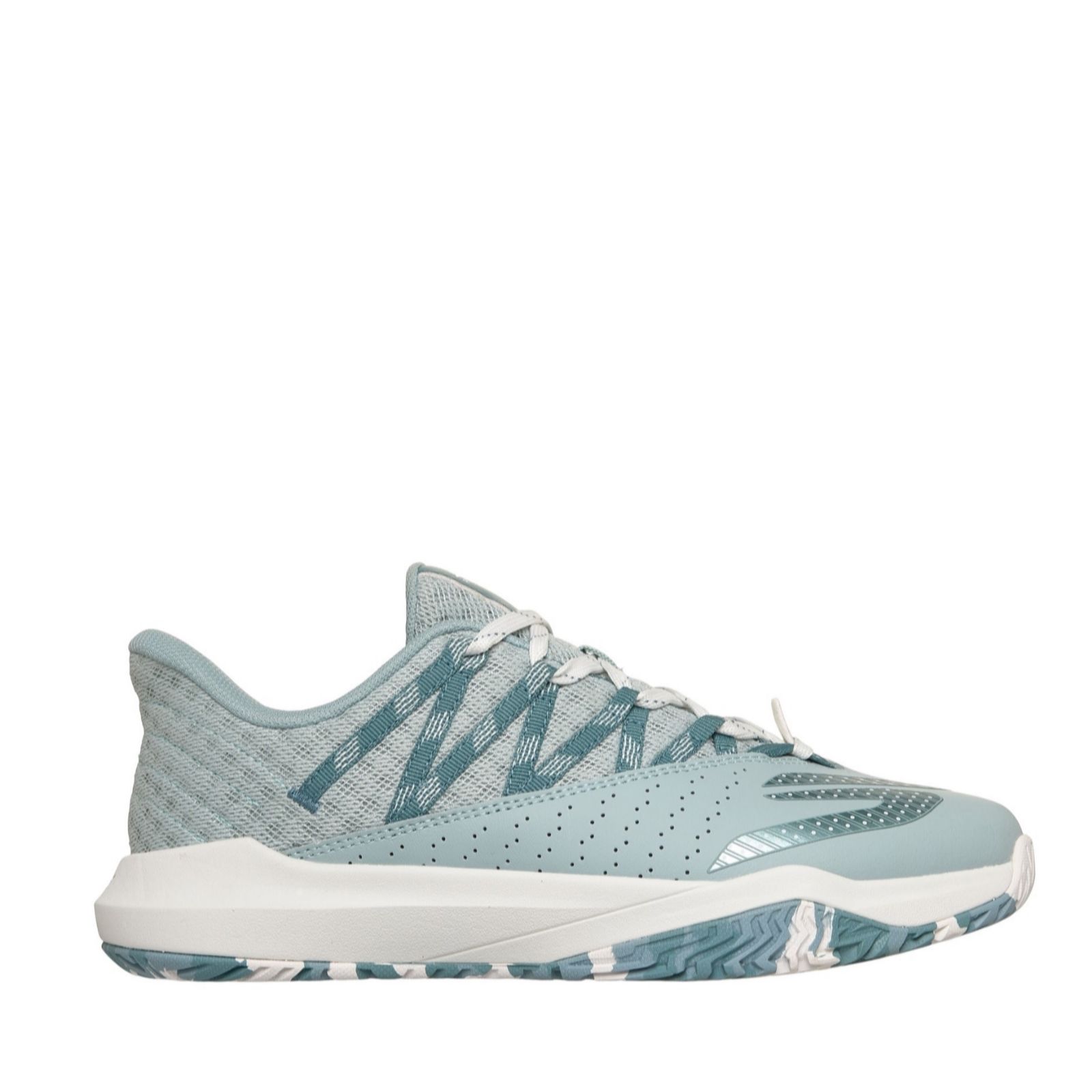 Skechers Women's Relaxed Fit: Viper Court Rally Sneaker in Light Pink, Size 8 | Leather/Synthetic/Textile