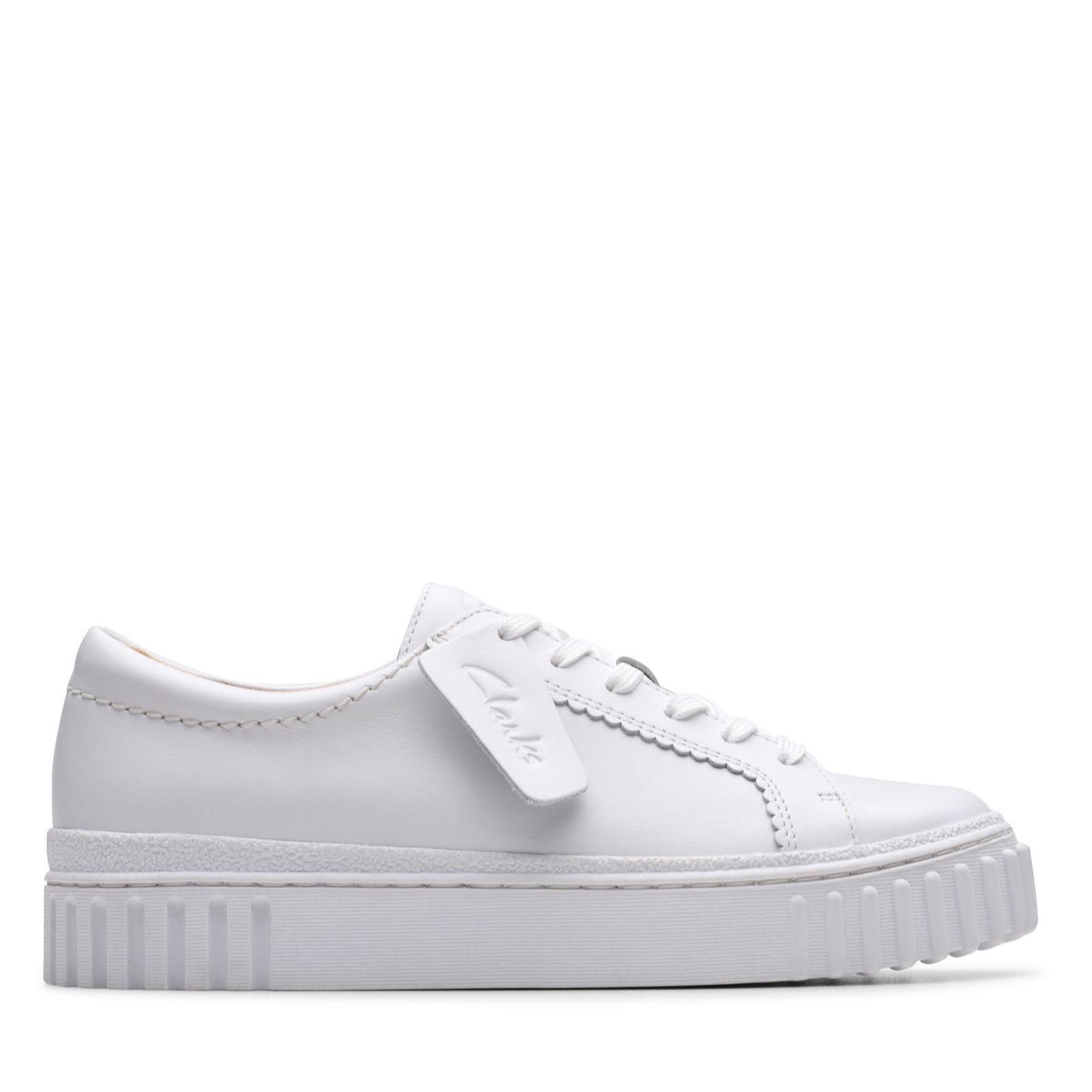 Clarks Footwear Women's Black Leather Clarks Mayhill Walk Trainers