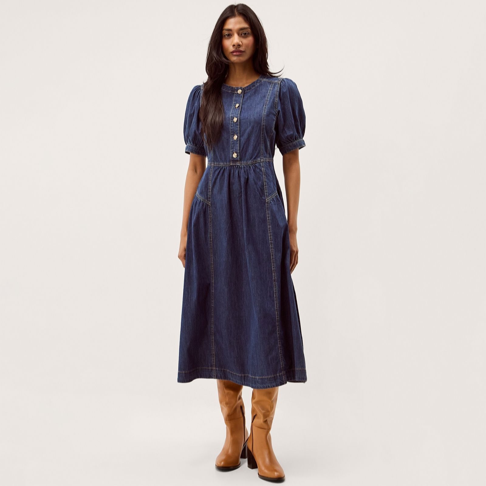 Monsoon Indigo Eliza Denim Dress