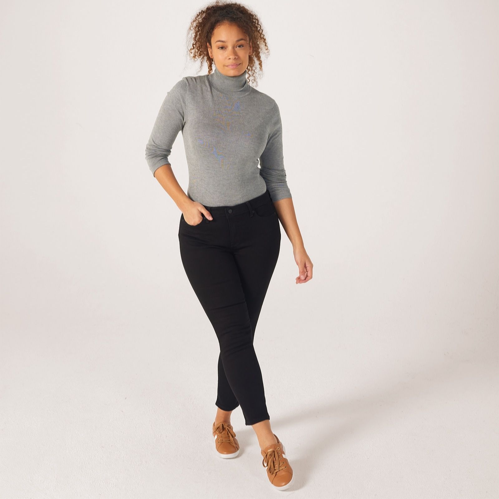 NYDJ Alina Ankle Jean  - Black