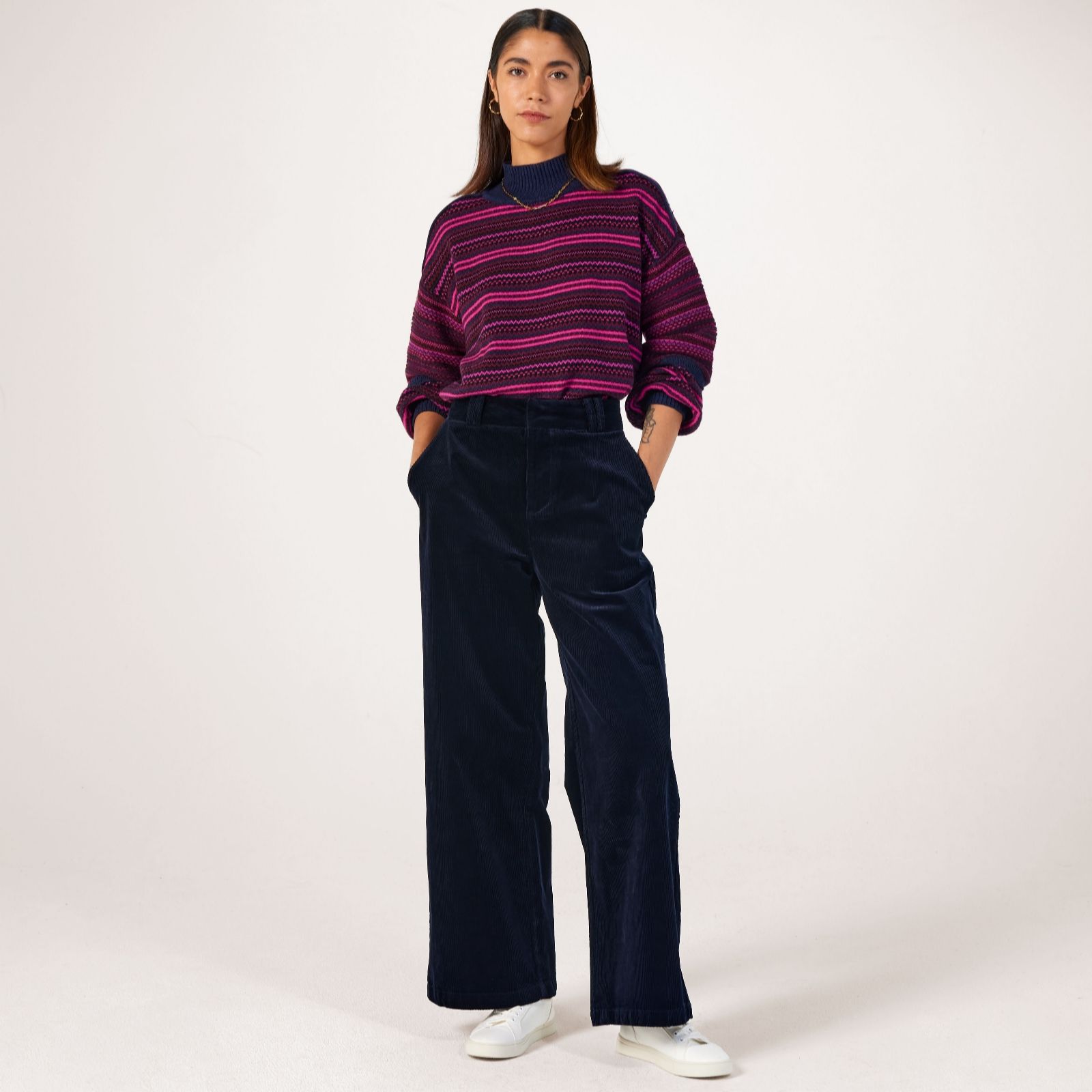 Ben de Lisi Corduroy Wide Leg Trouser Standard