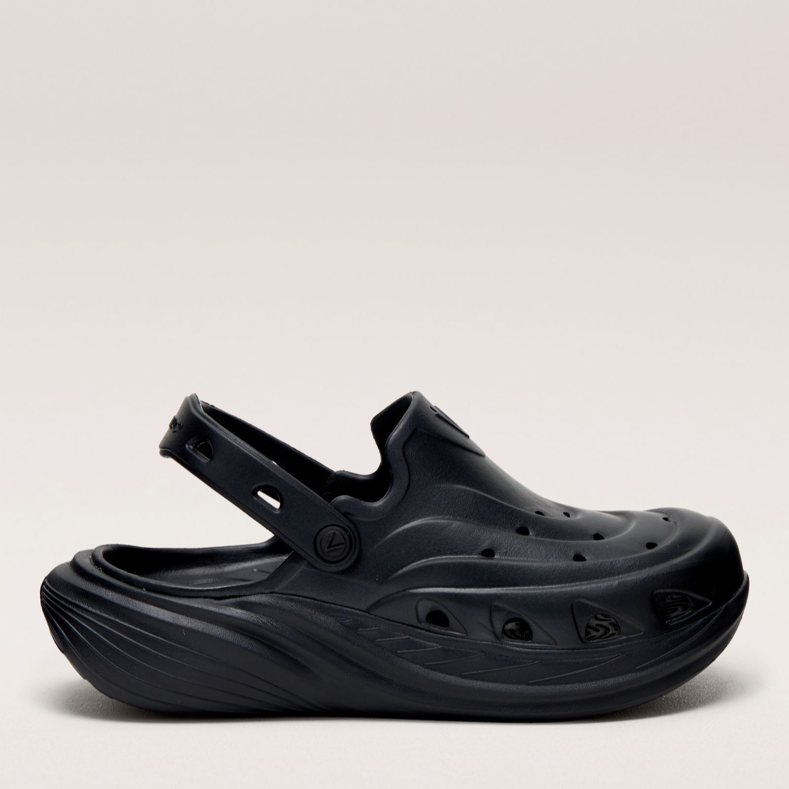 Vionic Black Monster Wave Rx Slip On Sandal