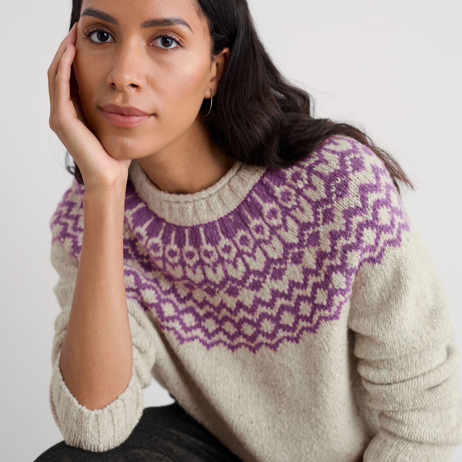 Seasalt Cornwall Aran Port Kinnis Jumper