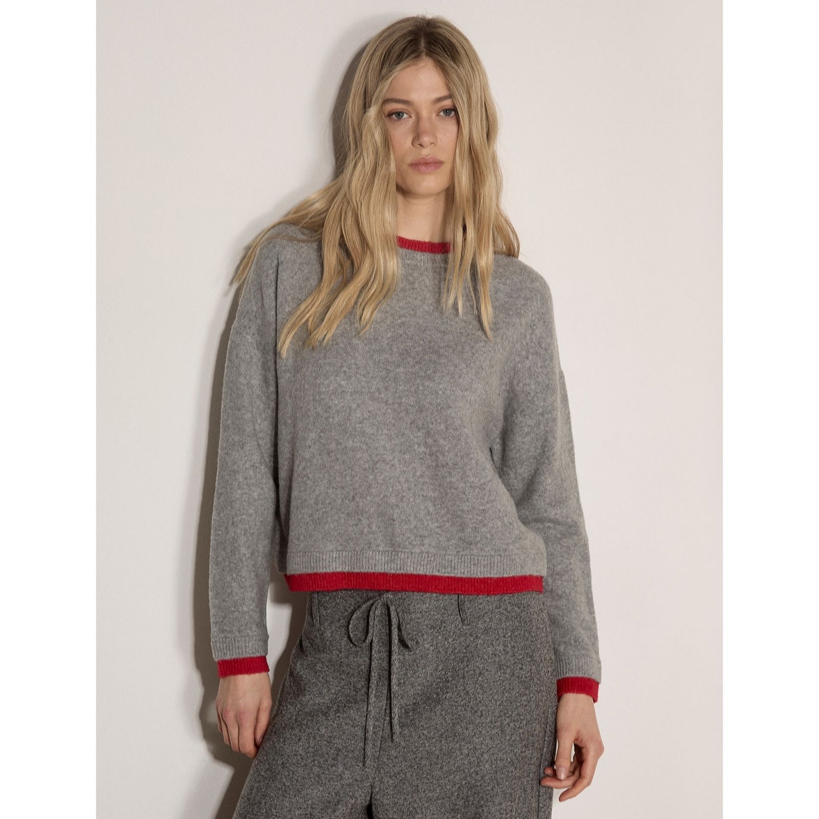 Apricot Women's Soft Layered Look Jumper in Stone | Size: 16