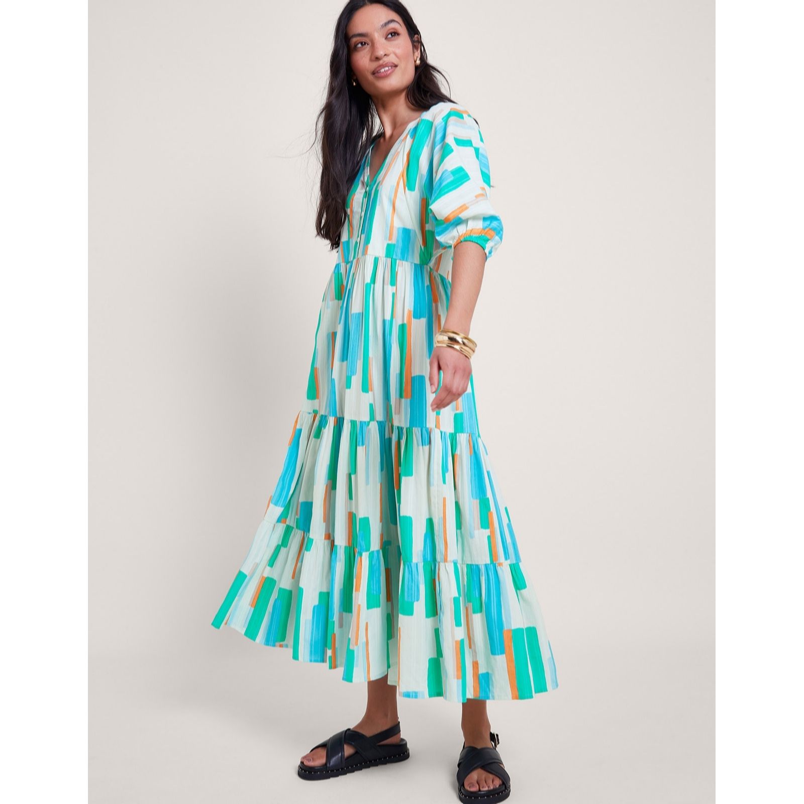 Monsoon Gracie Block Dress