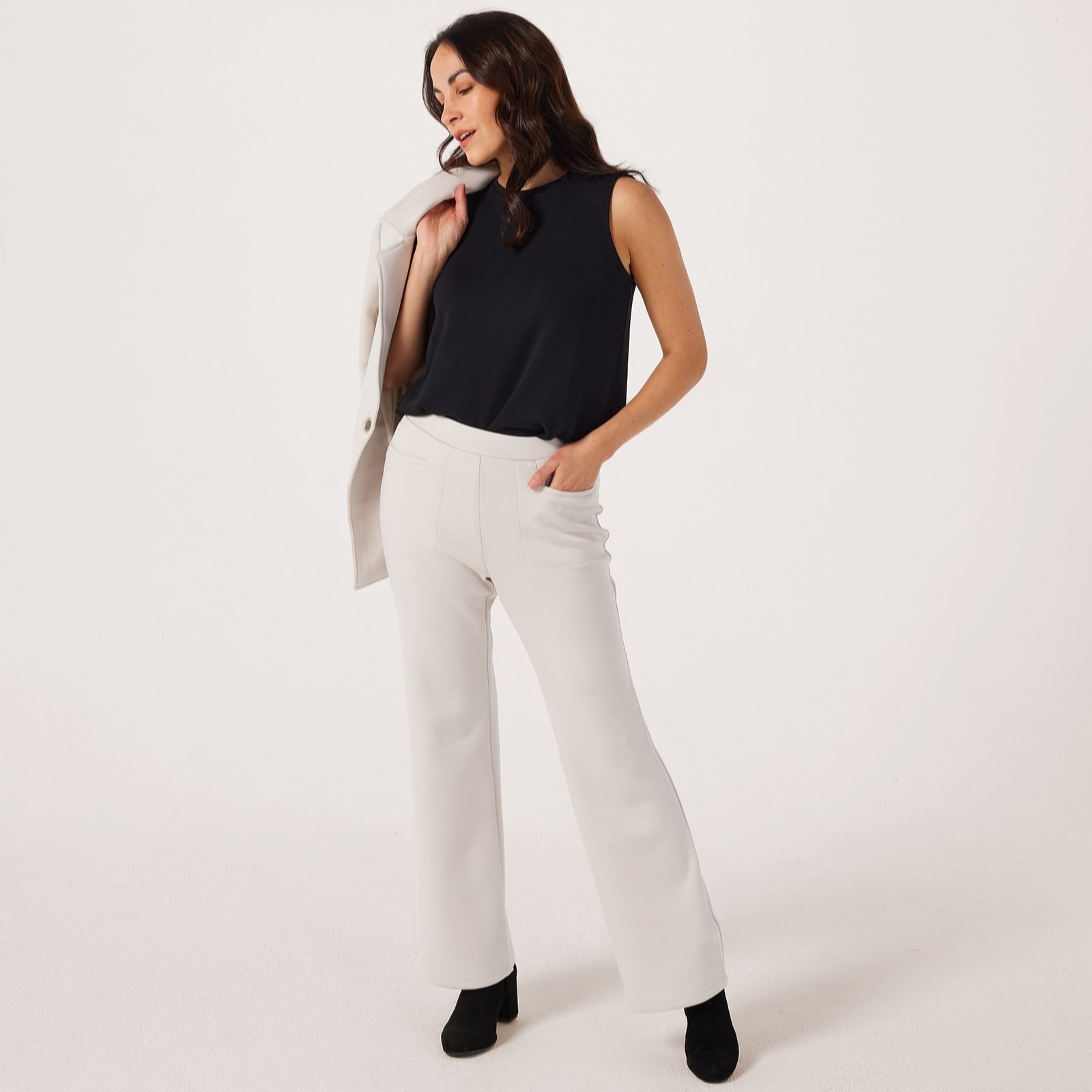 MarlaWynne Tummy Control Smooth Operator Flared Trousers