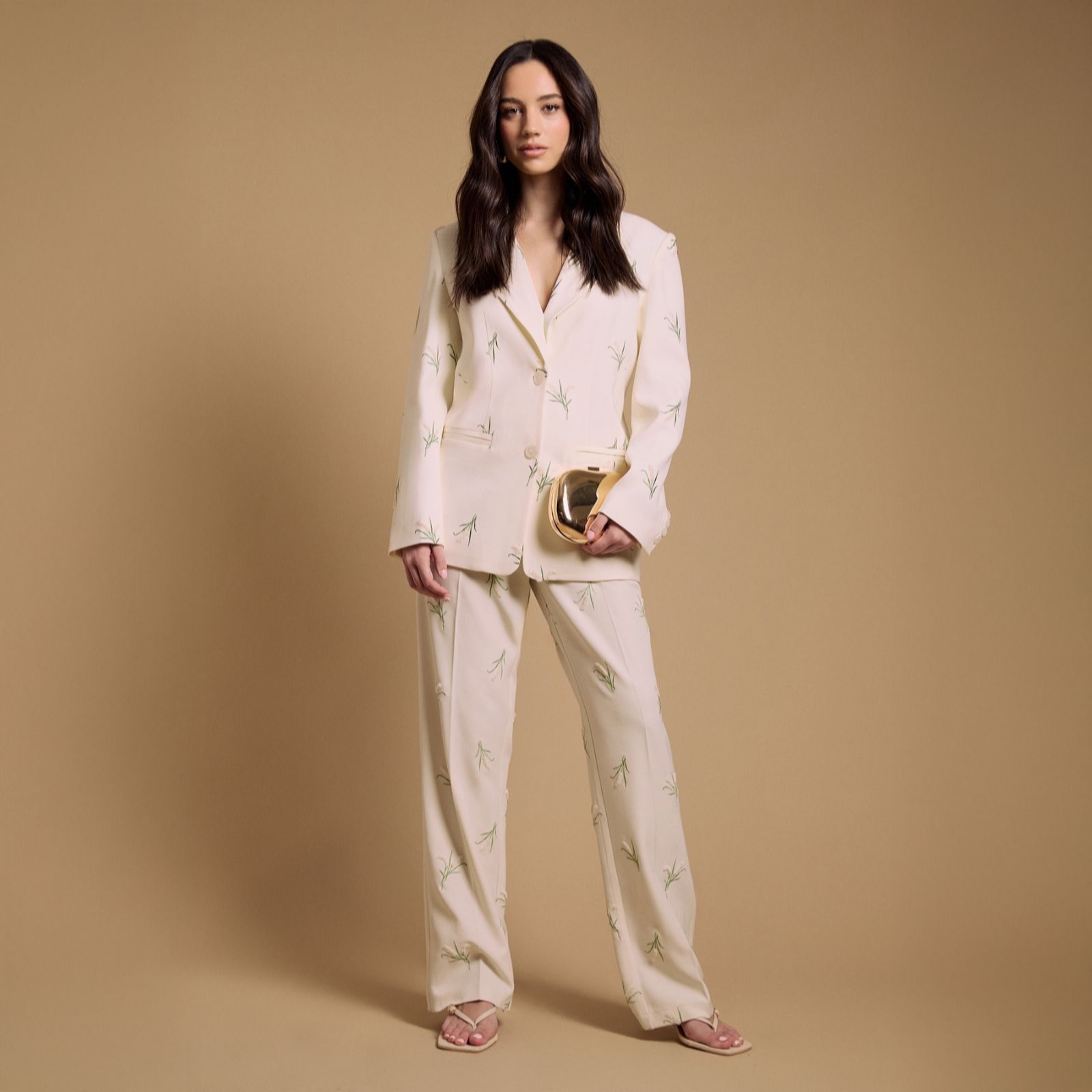 Oasis Floral Embroidered Tailored Suit Trouser women's