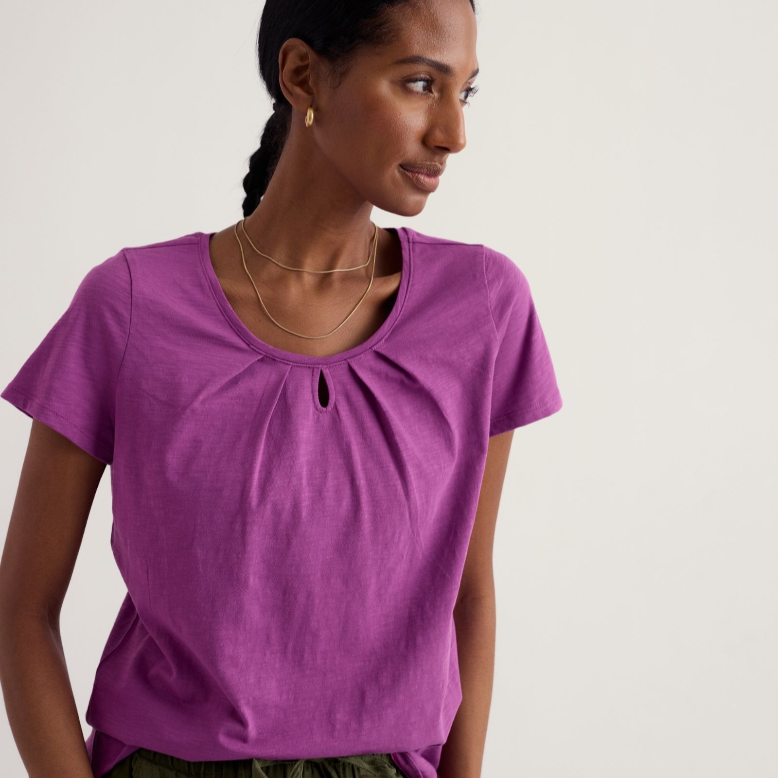 Seasalt Cornwall Avocado Solid Appletree T-Shirt