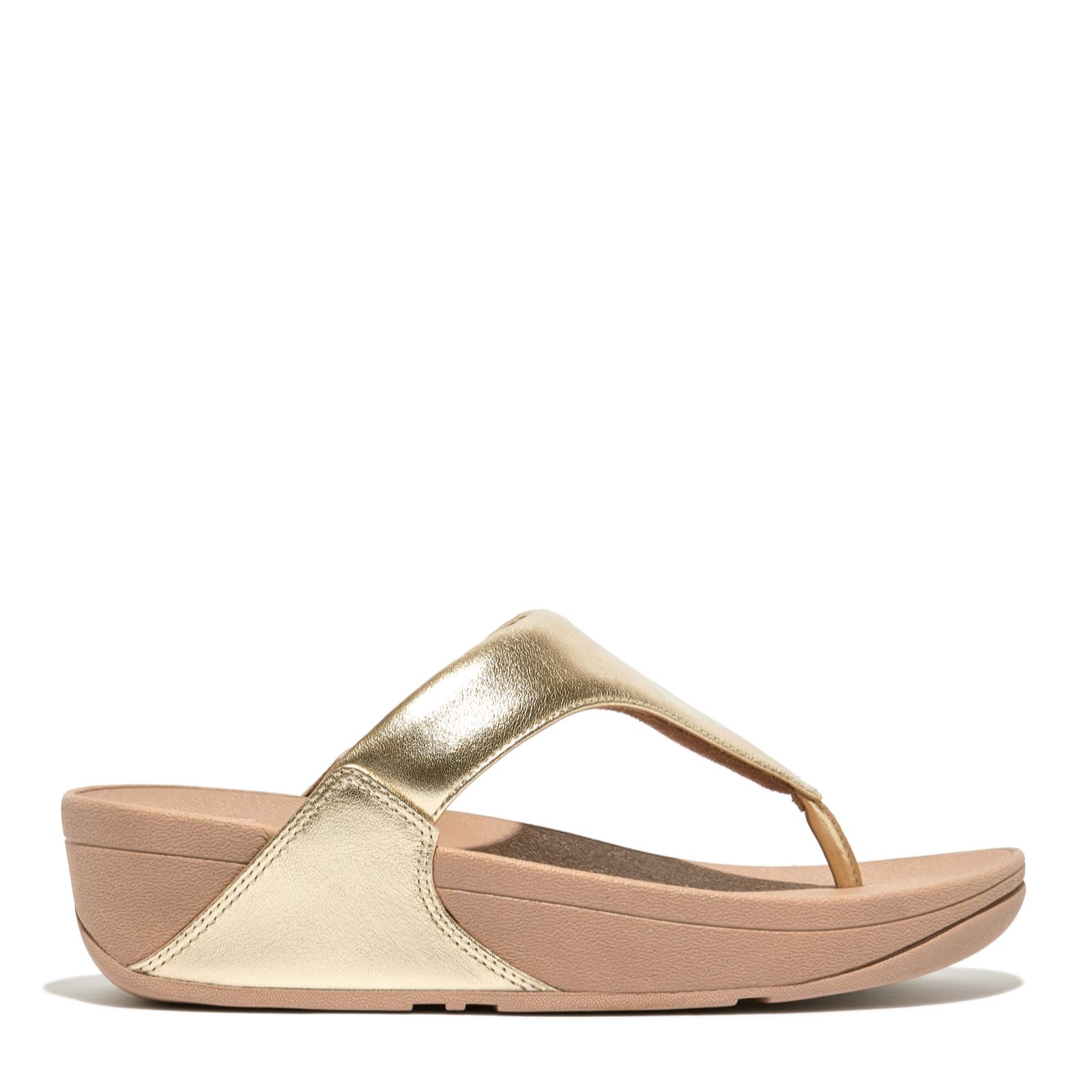 Fitflop Burnt Berry Lulu Leather Toe Post Sandals