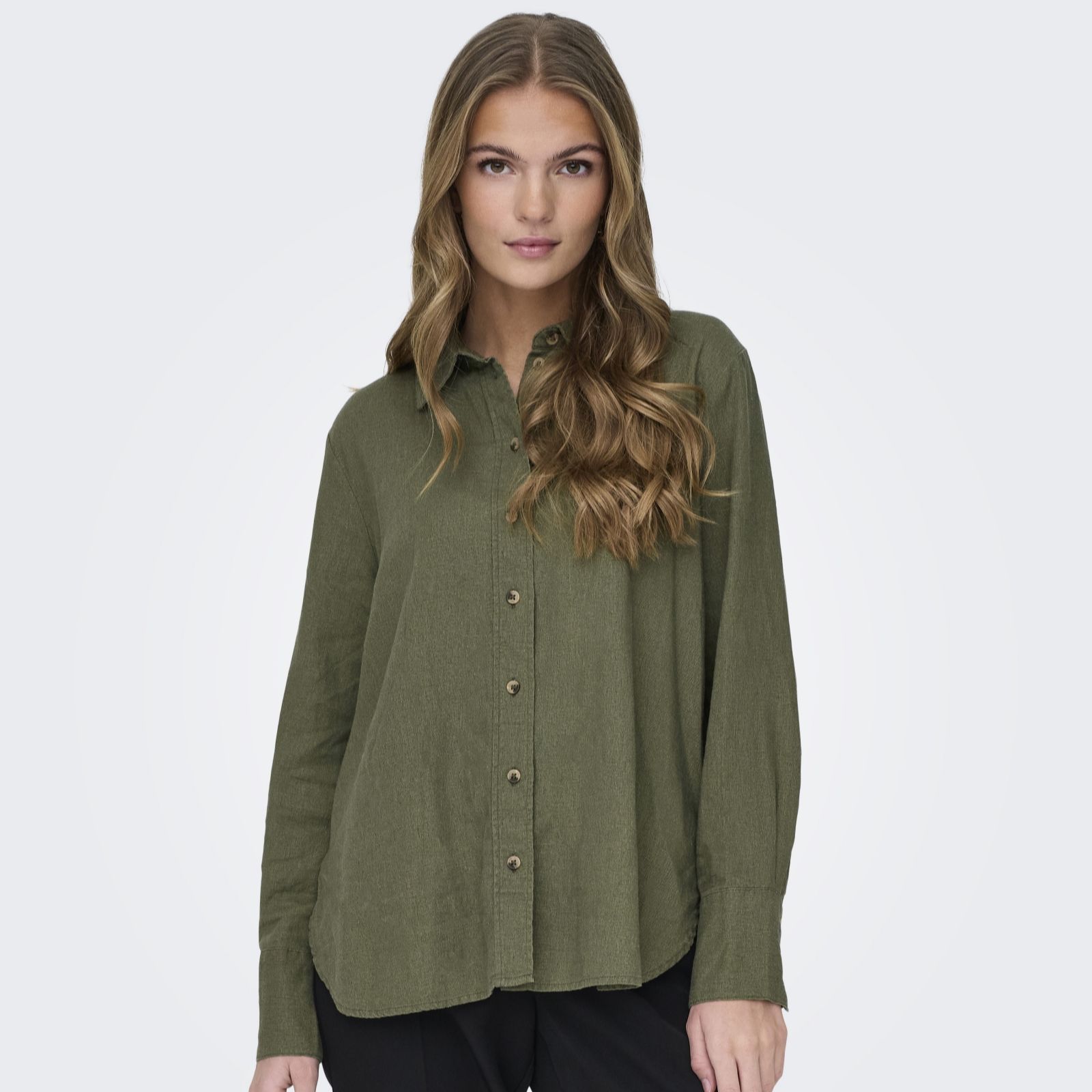 Jdy Say Linen Loose Shirt - Oatmeal - XL