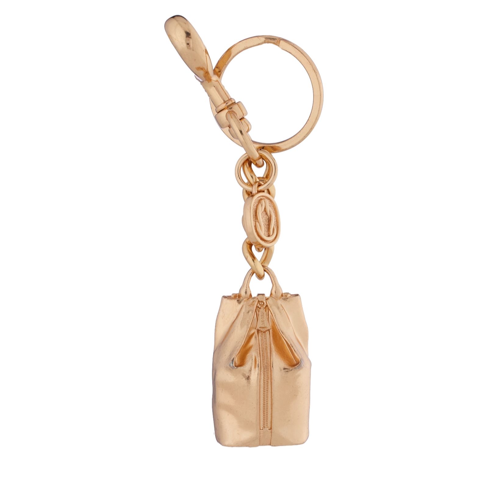 Aimee Kestenberg Shiny Gold Tamitha Backpack Keychain