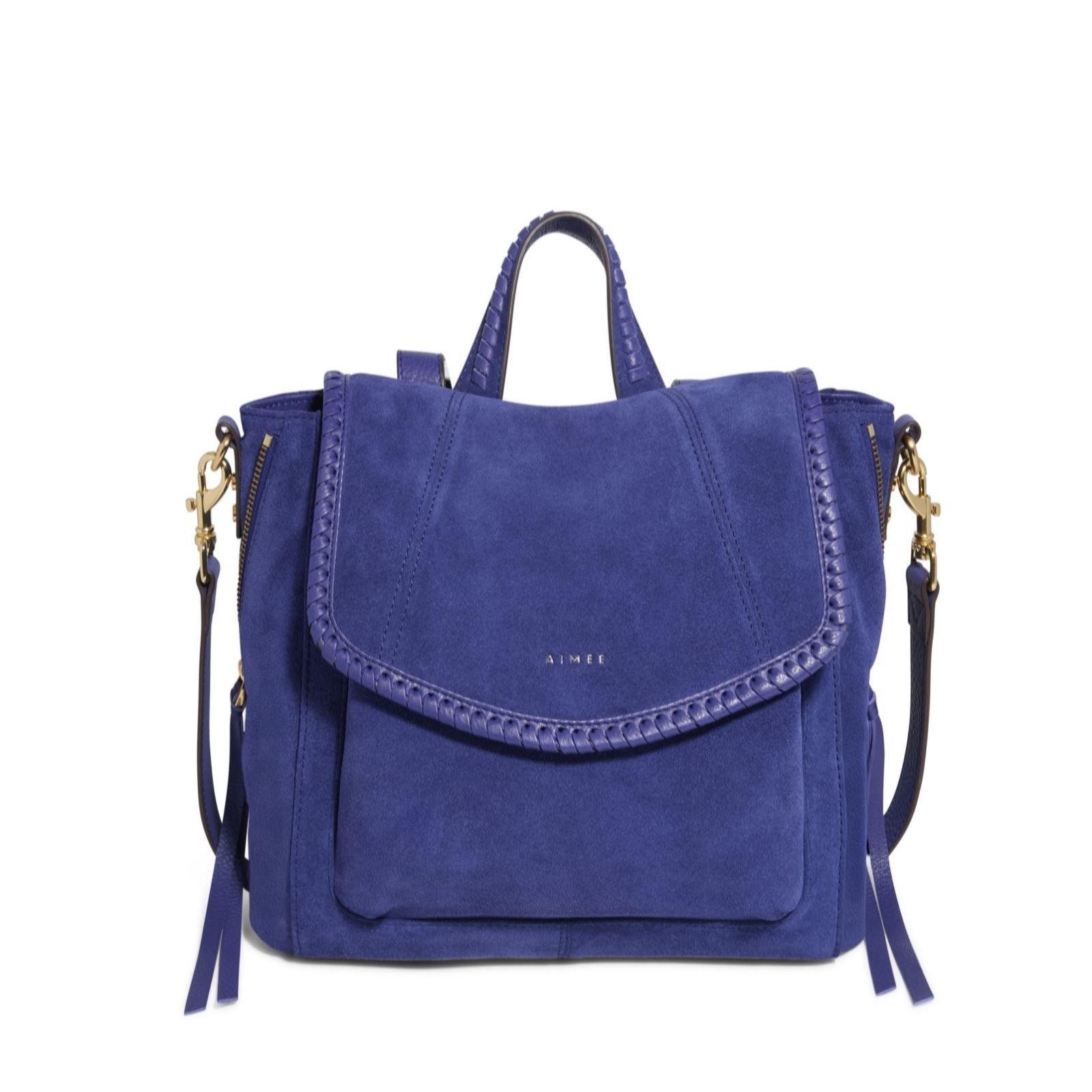 Aimee Kestenberg Coffee Suede All For Love Backpack