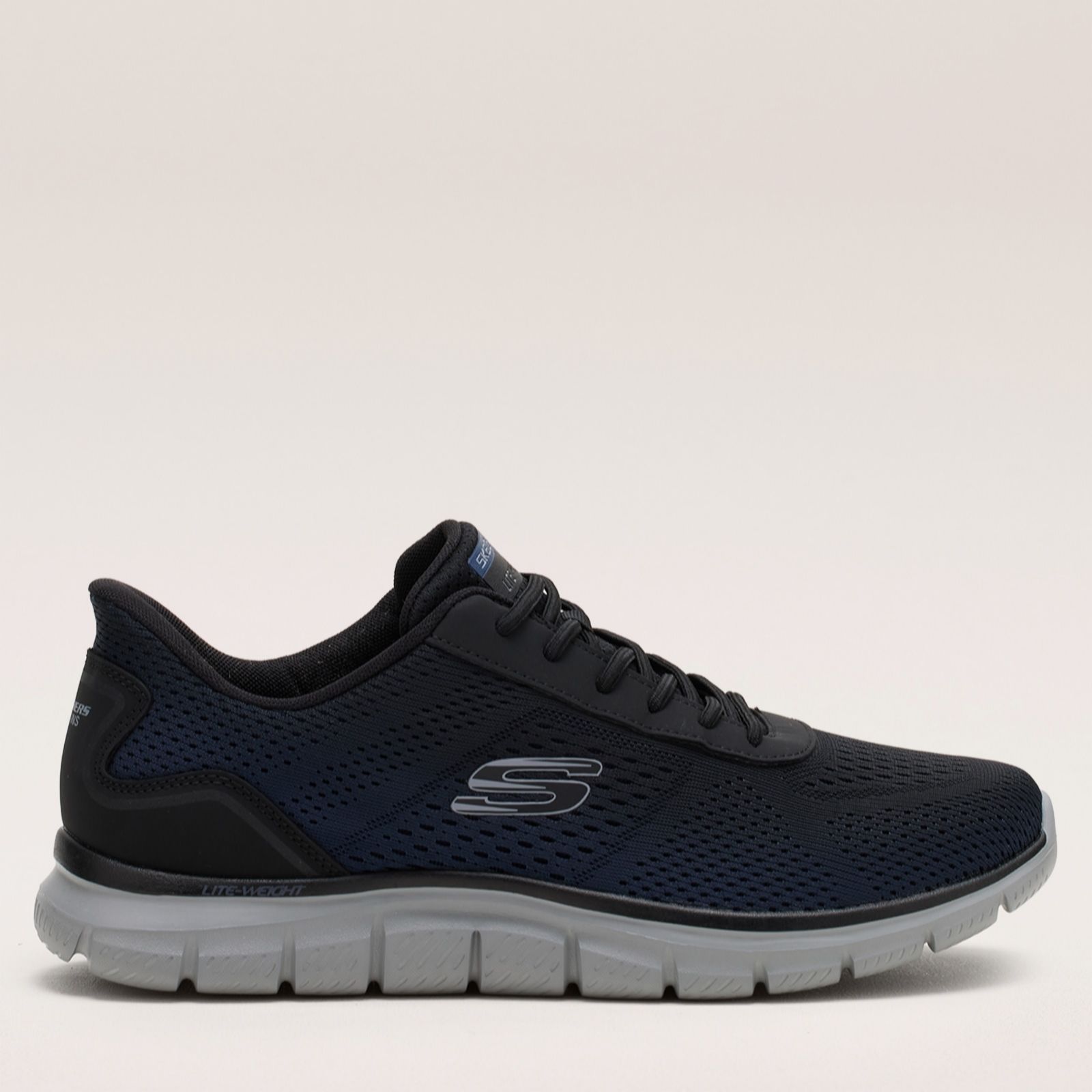 Skechers Men's Navy,Black Track Revno Slip-Ins Trainer