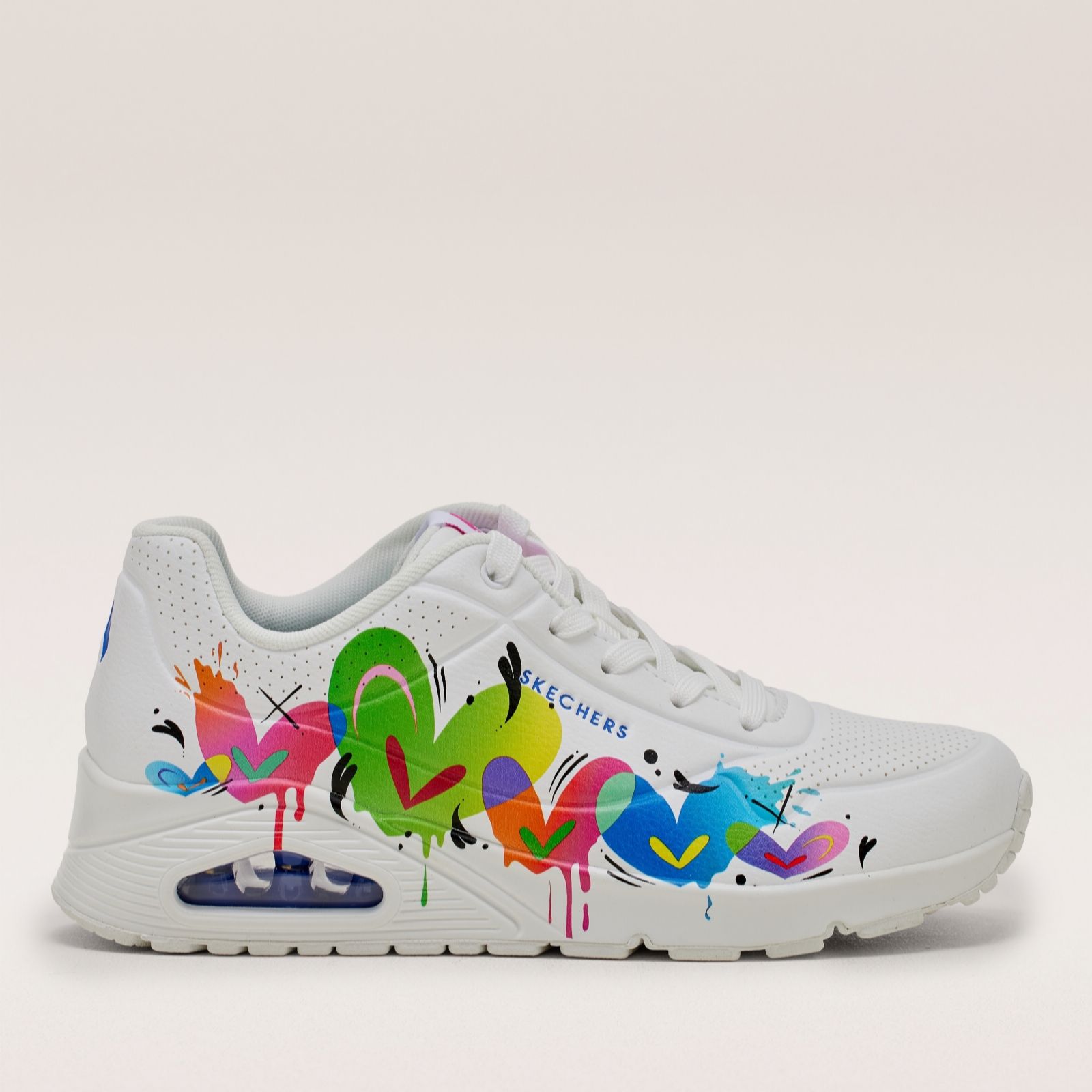 Skechers Women's White Uno Jason Naylor Lace Up Trainers