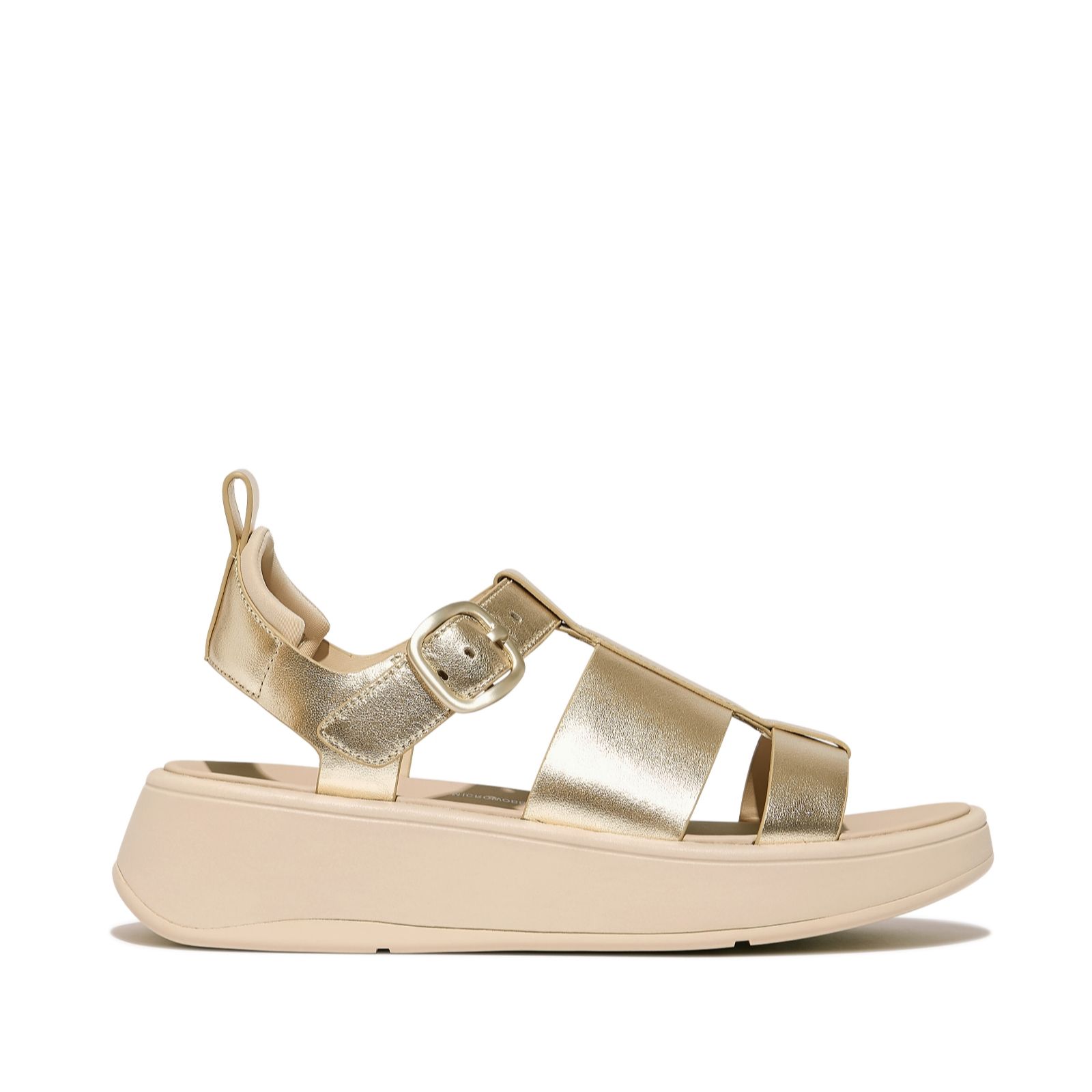 Fitflop F-Mode Leather Flatform Sandal women's