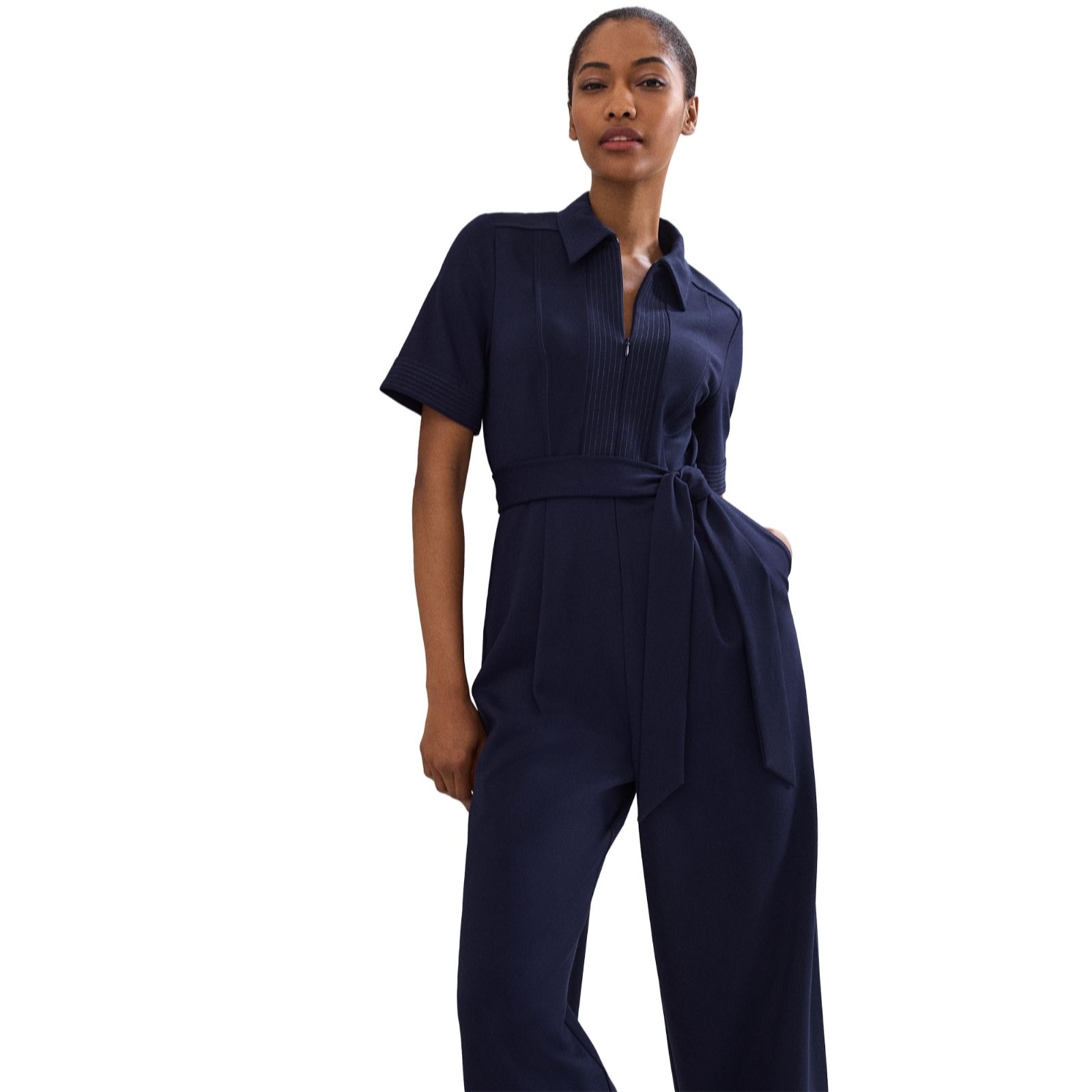 Phase Eight Tabitha Ponte Zip Jumpsuit women's