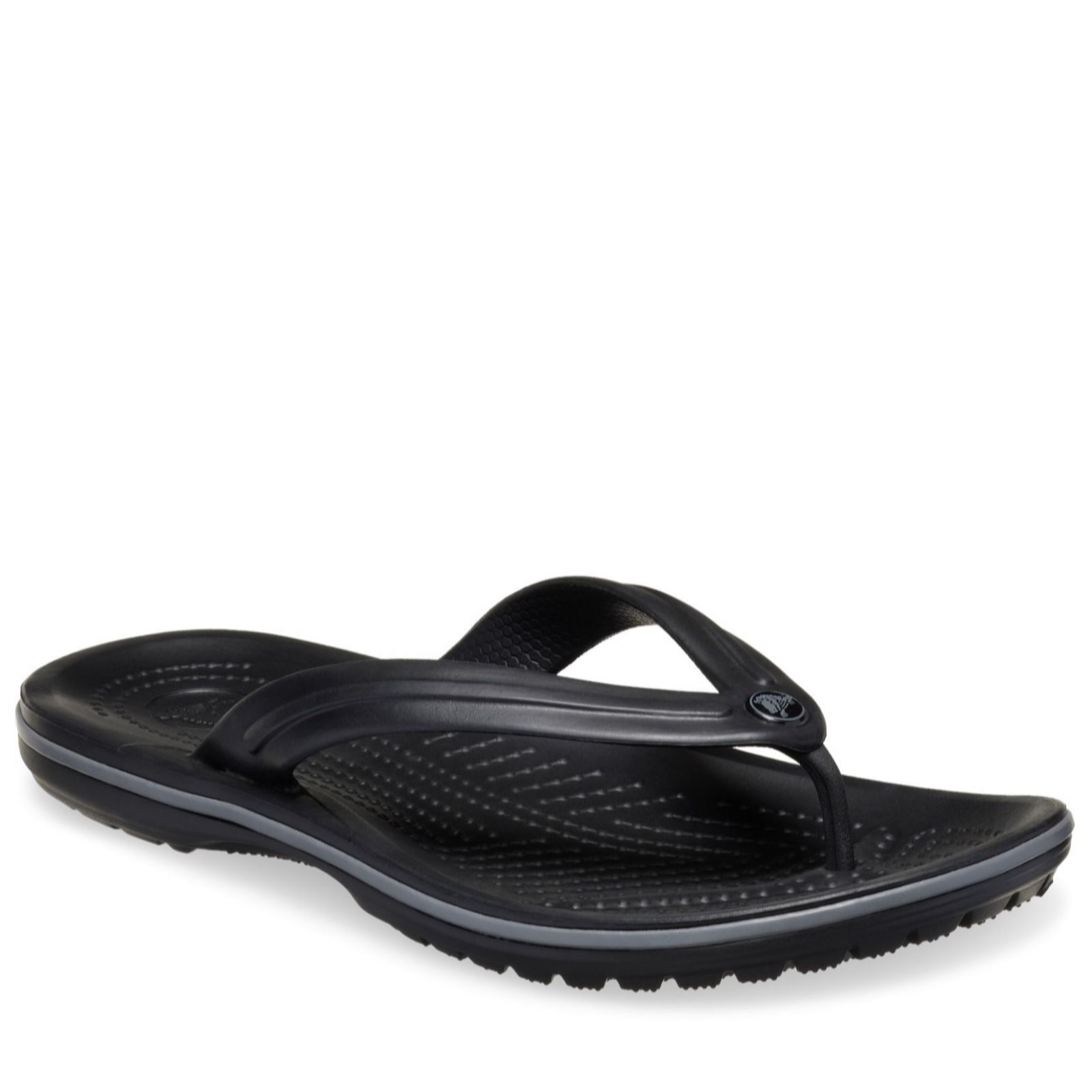 Crocs Black Slate Grey Crocband Flip-Flops