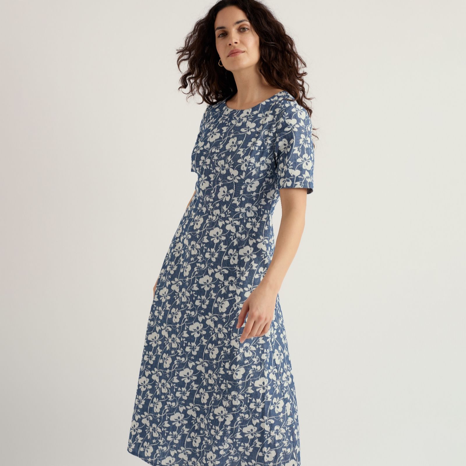 Seasalt Cornwall Indigo Fox Path Dress