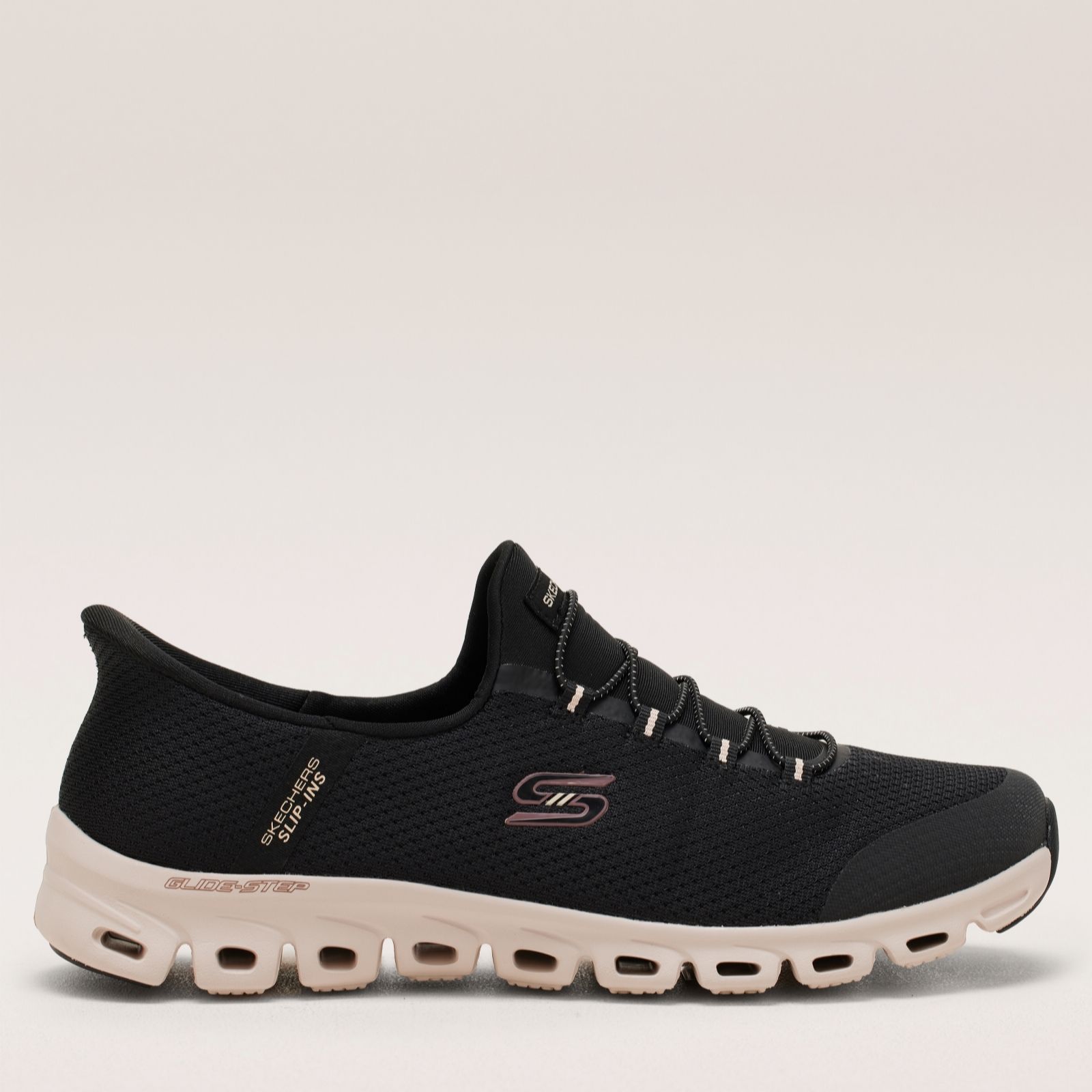 Skechers Black Glide-Step Vibey Slip-Ins Trainer