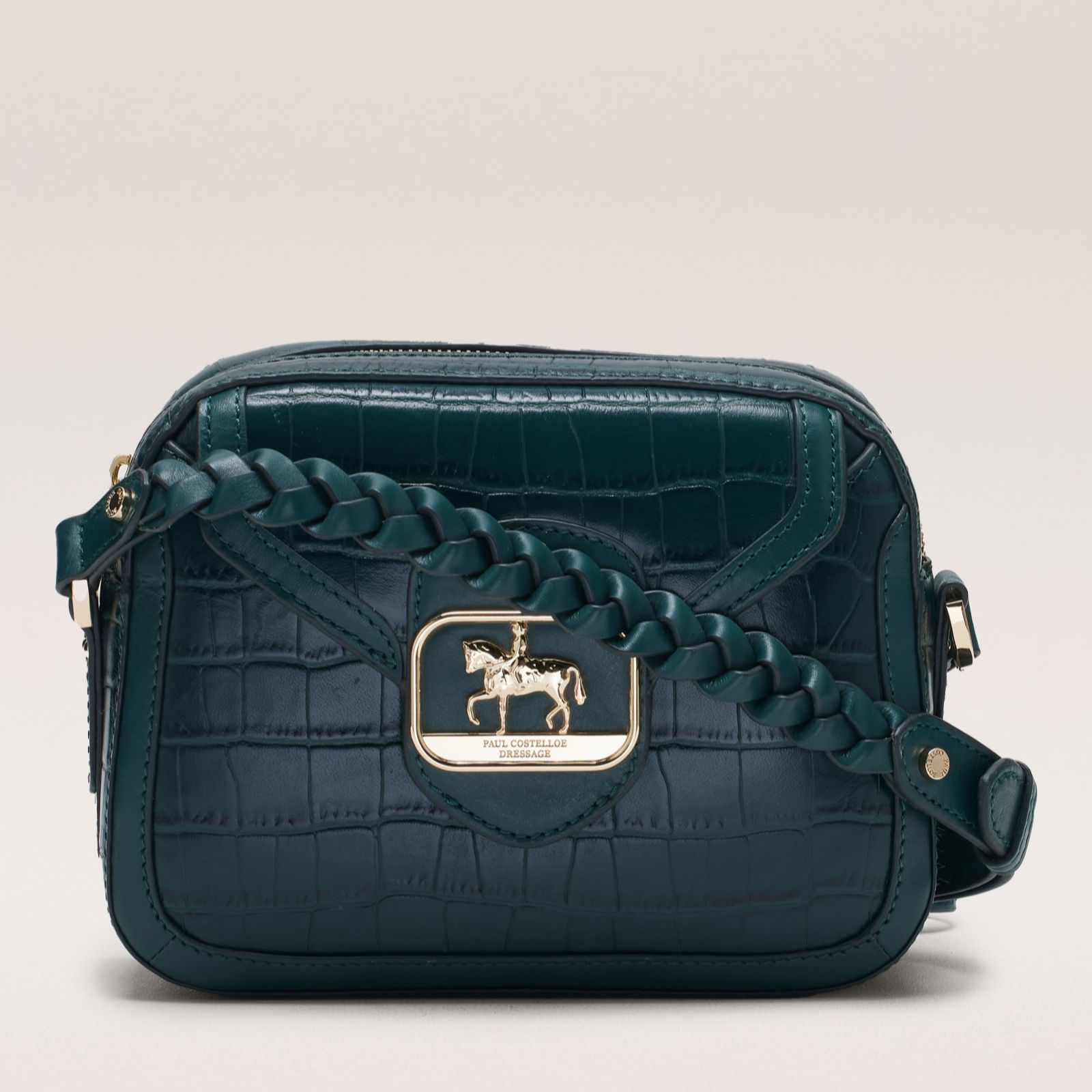 Paul Costelloe Dressage Croc Leather Crossbody Bag