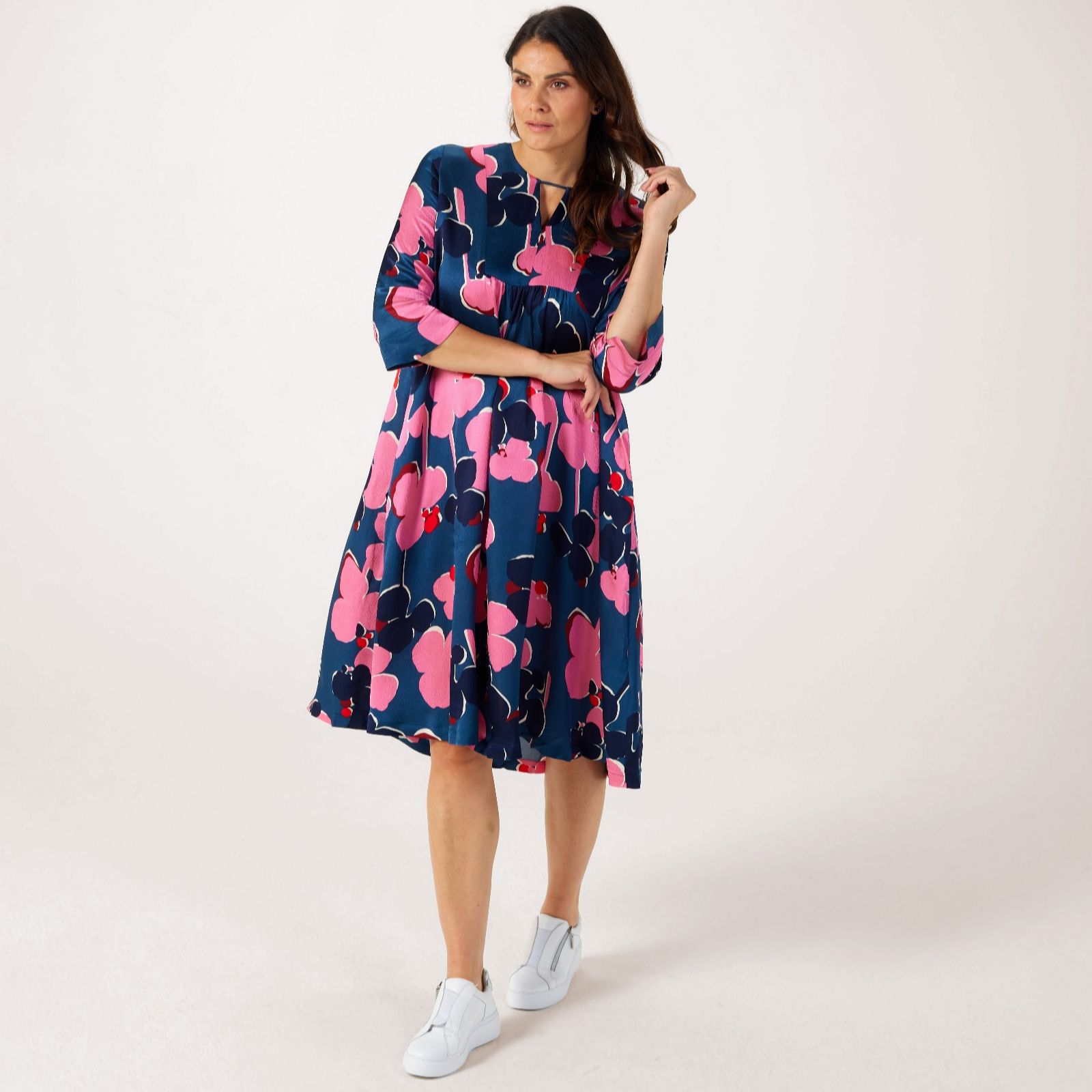Masai Copenhagen Fog Manadyne Printed Sateen Structure Dress