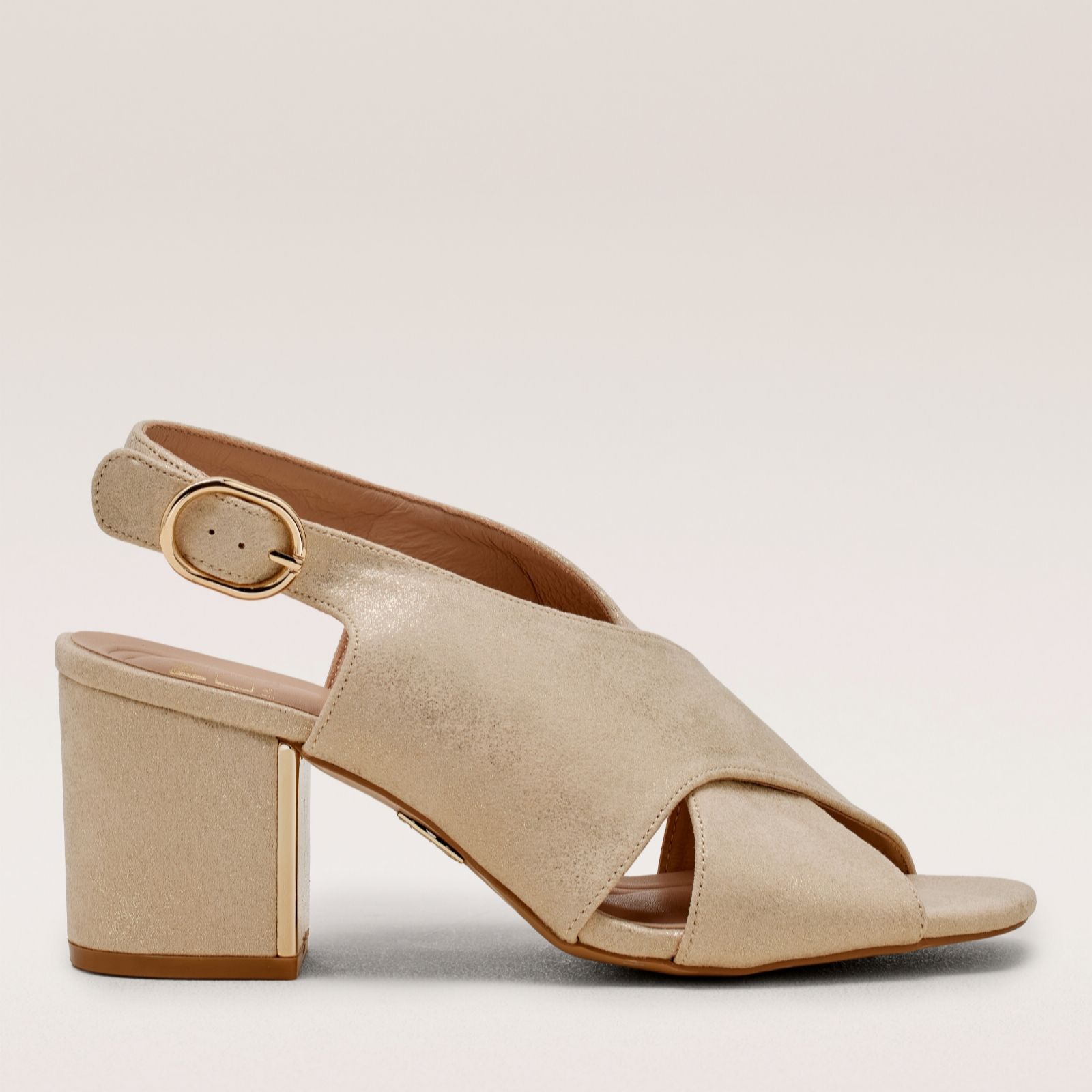 Moda In Pelle Gold Naylani Heeled Sandal