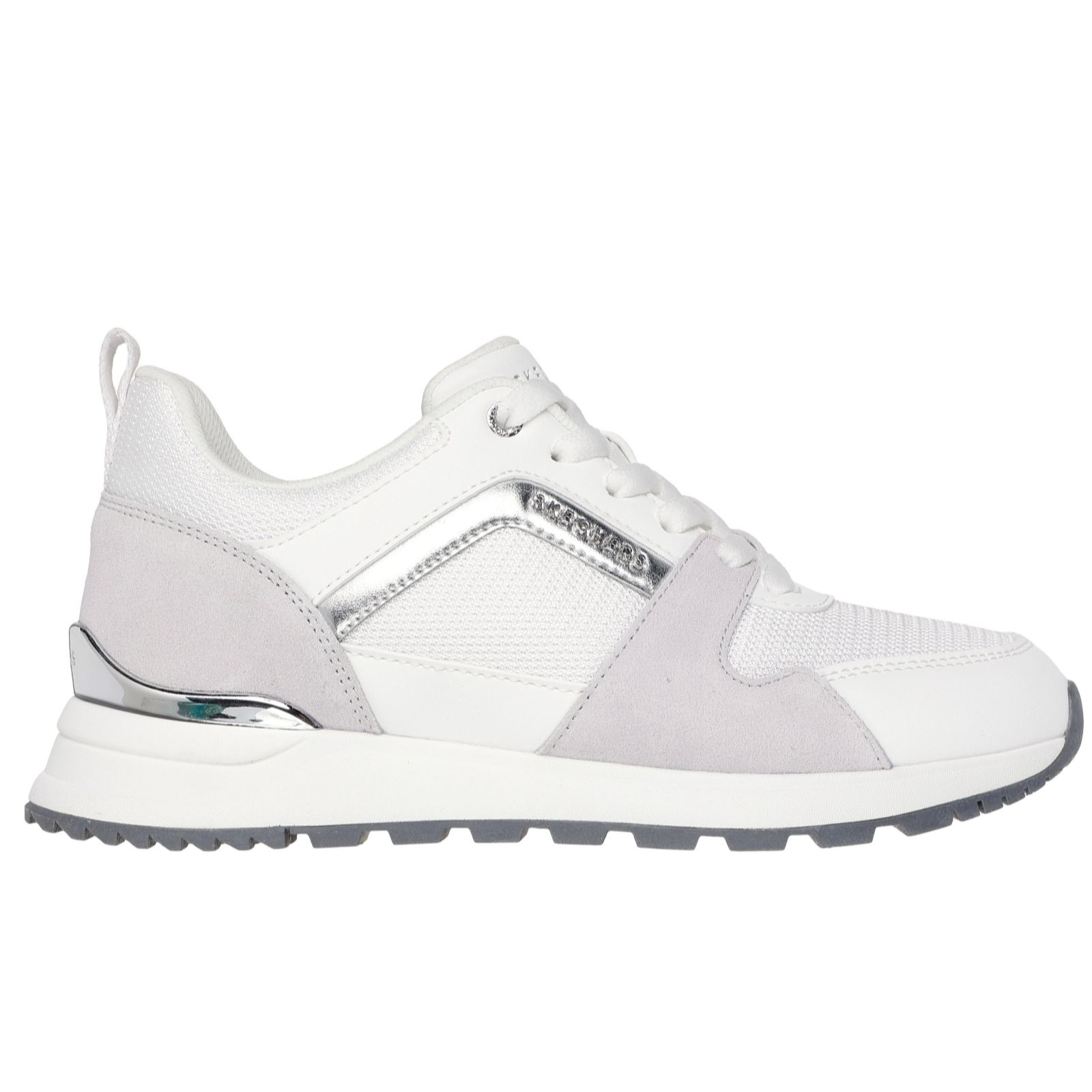 Skechers Cream Runway Lace Up Trainer