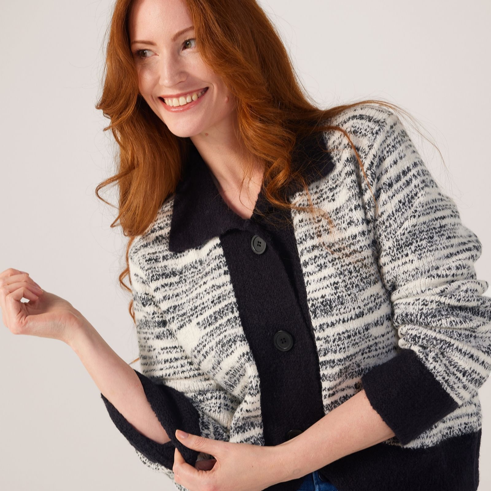 Masai Copenhagen Women's Black Maluvia Soft Finish Wool Mix Cardigan