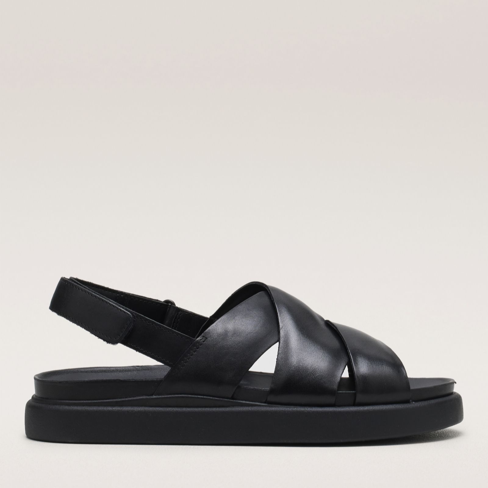Clarks Footwear Black Leather Clarks Aristella Sun Sandal