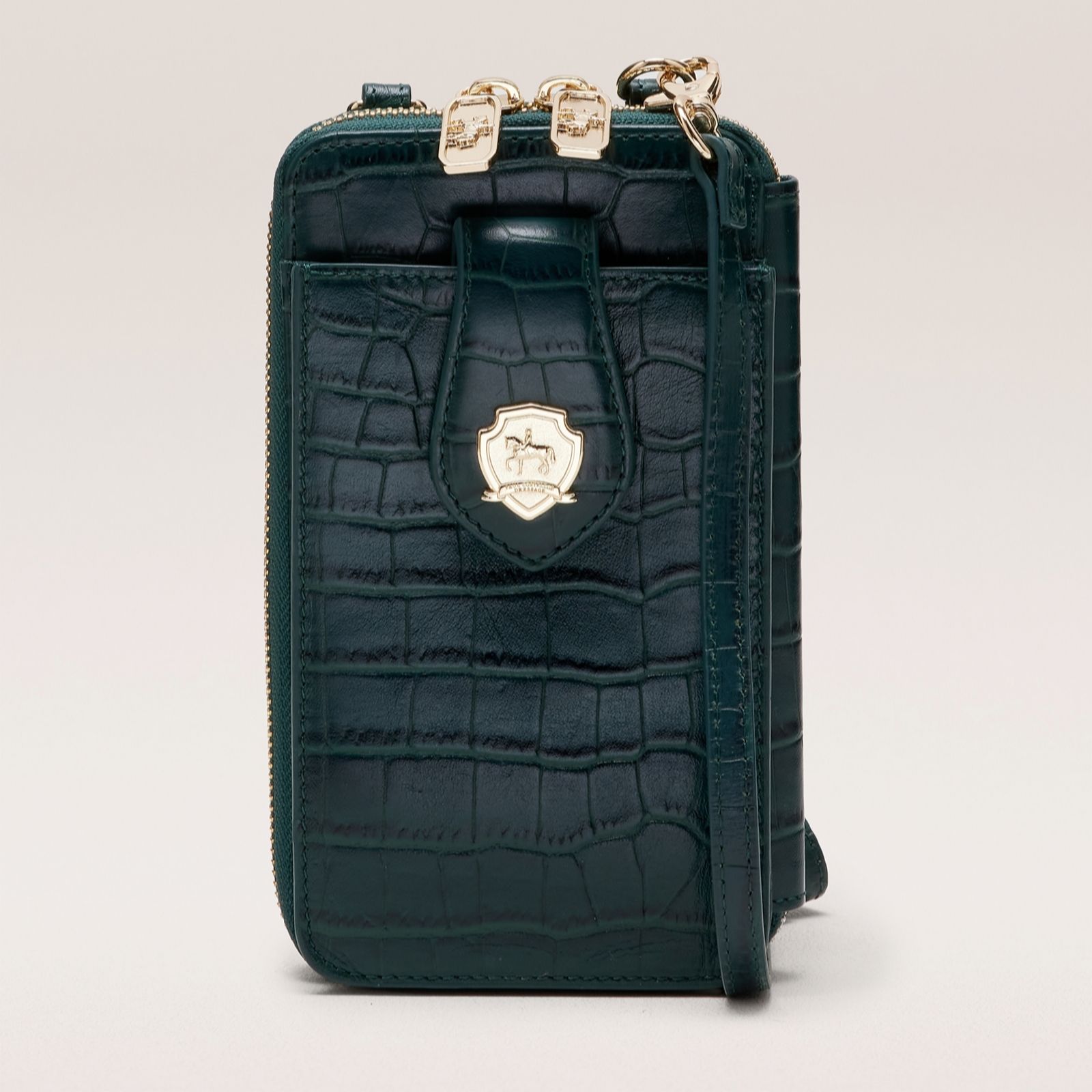 Paul Costelloe Dressage Croc Leather Phone Bag