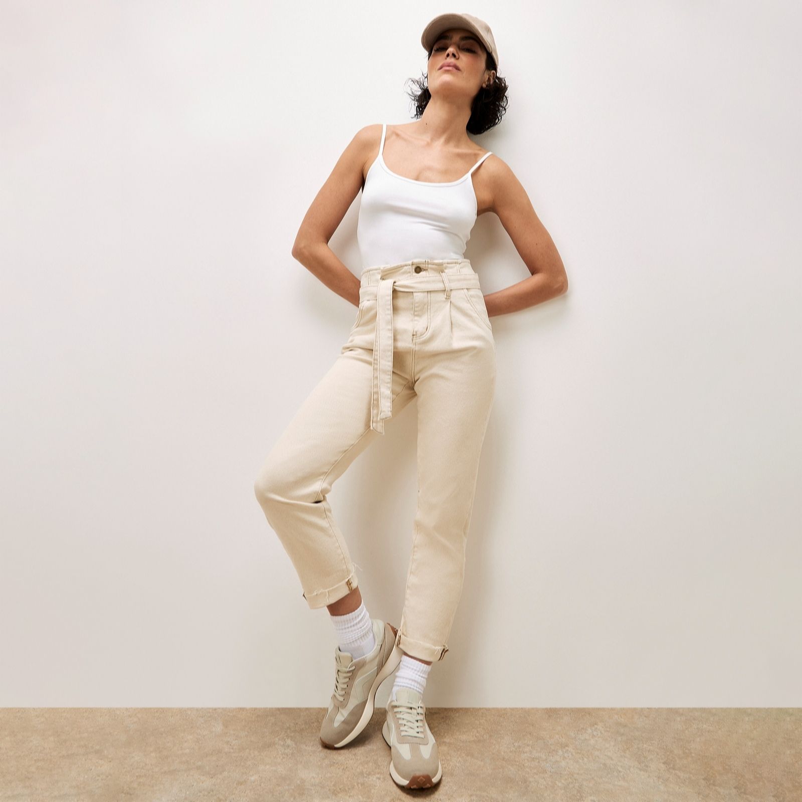 Apricot Stella Mom Jean