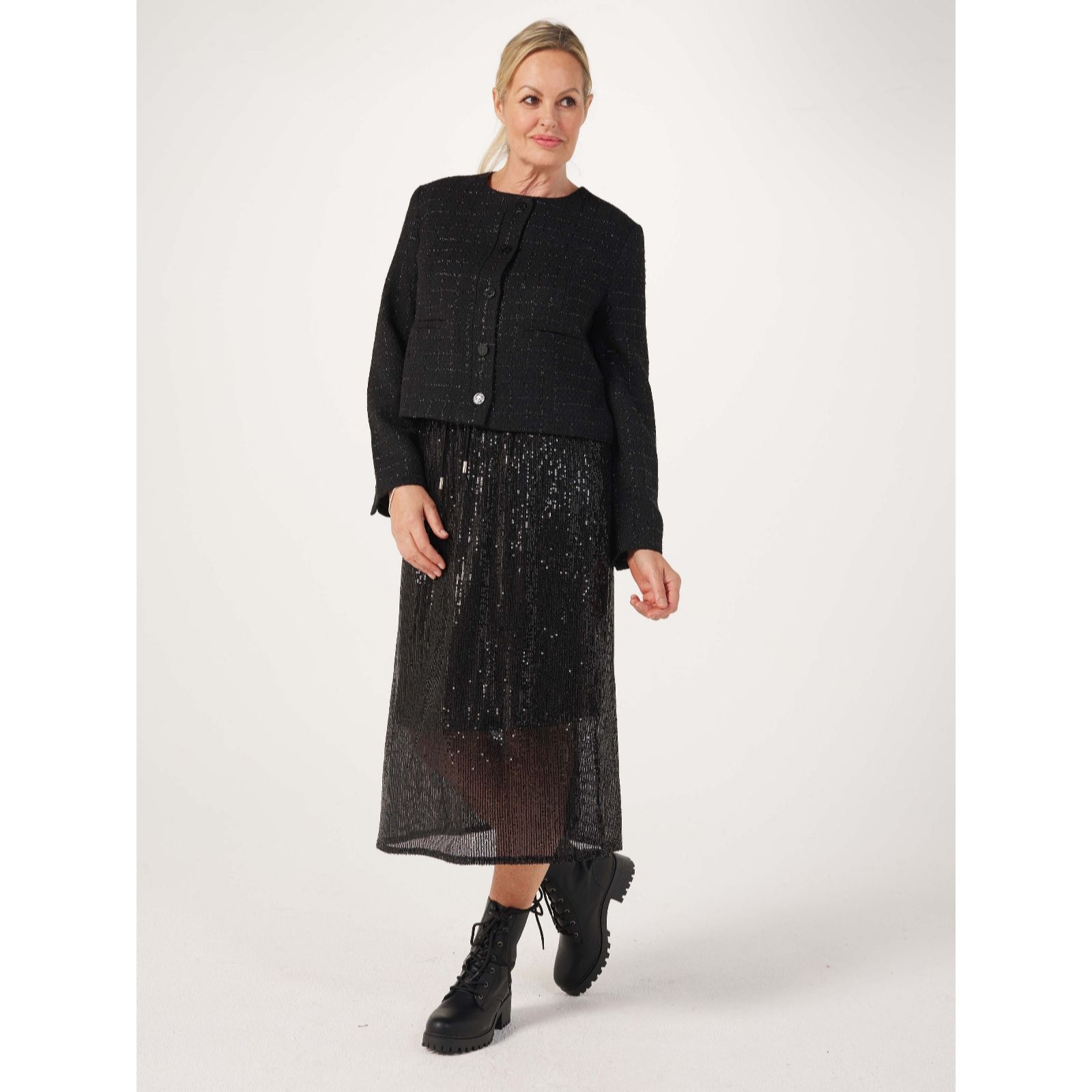 Frank Usher Sequin Skirt