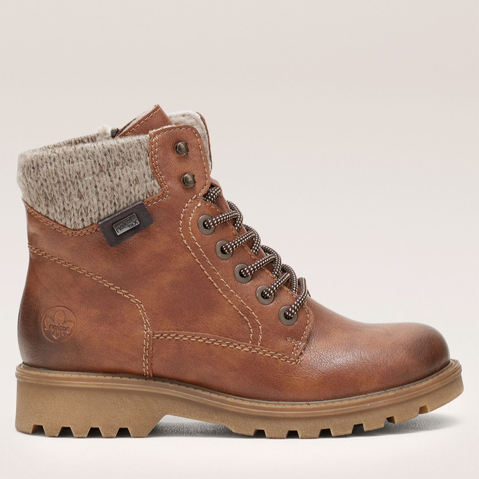 Rieker Tan Water Resistant Warm Lined Ankle Boots
