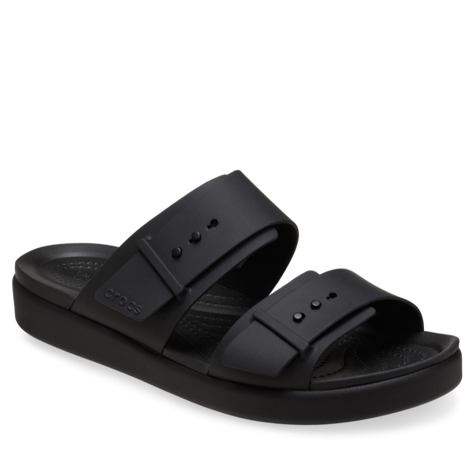 Crocs Black Brooklyn Buckle Low Sandal