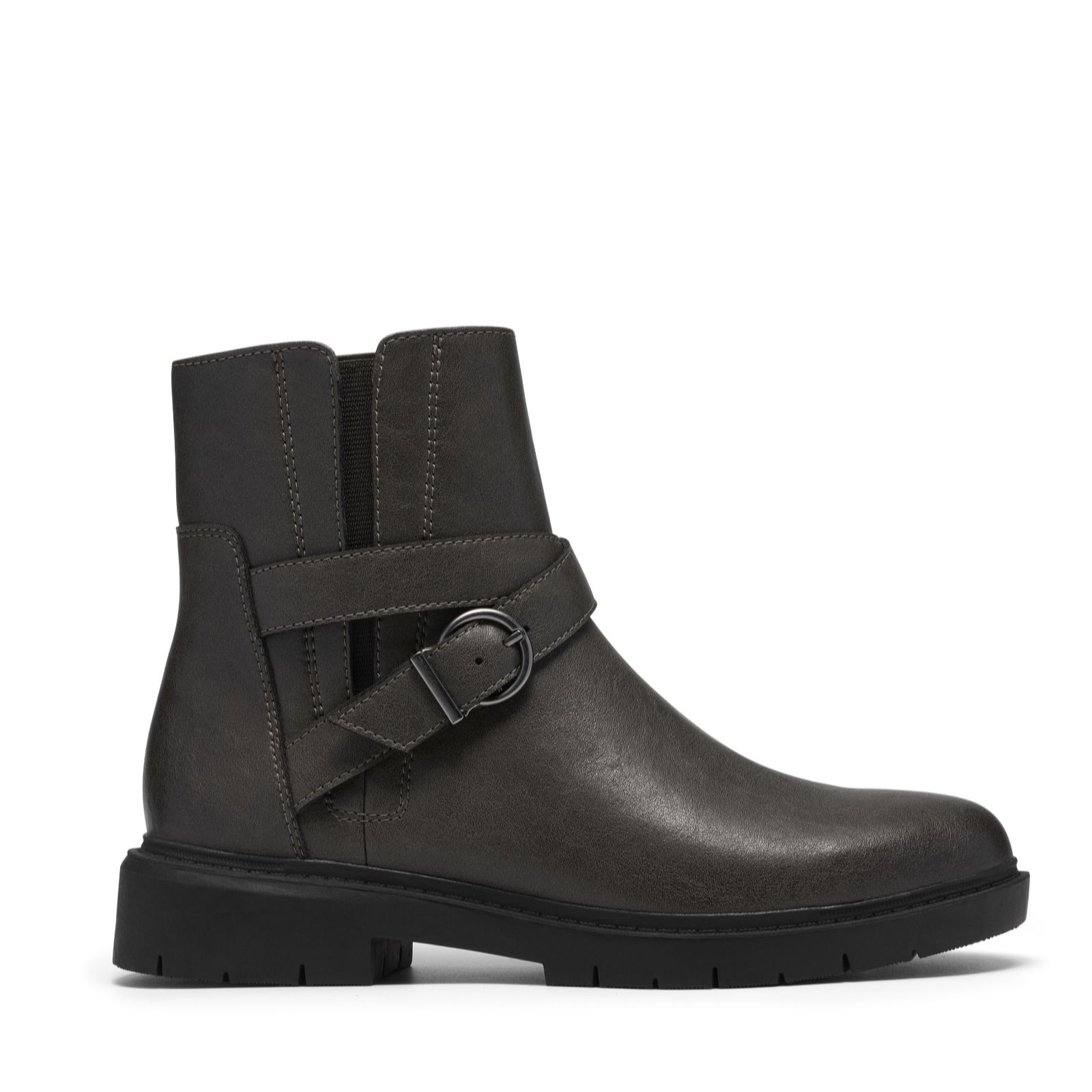 Clarks Women's Westlynn Lux Black Leather Ankle Boots | Size: 8/Standard Fit