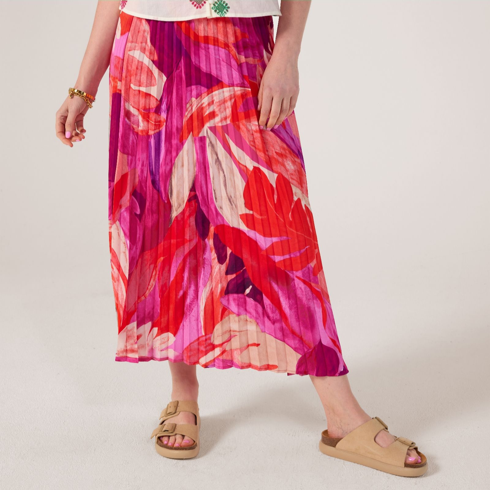 ONLY Plisse Printed Skirt