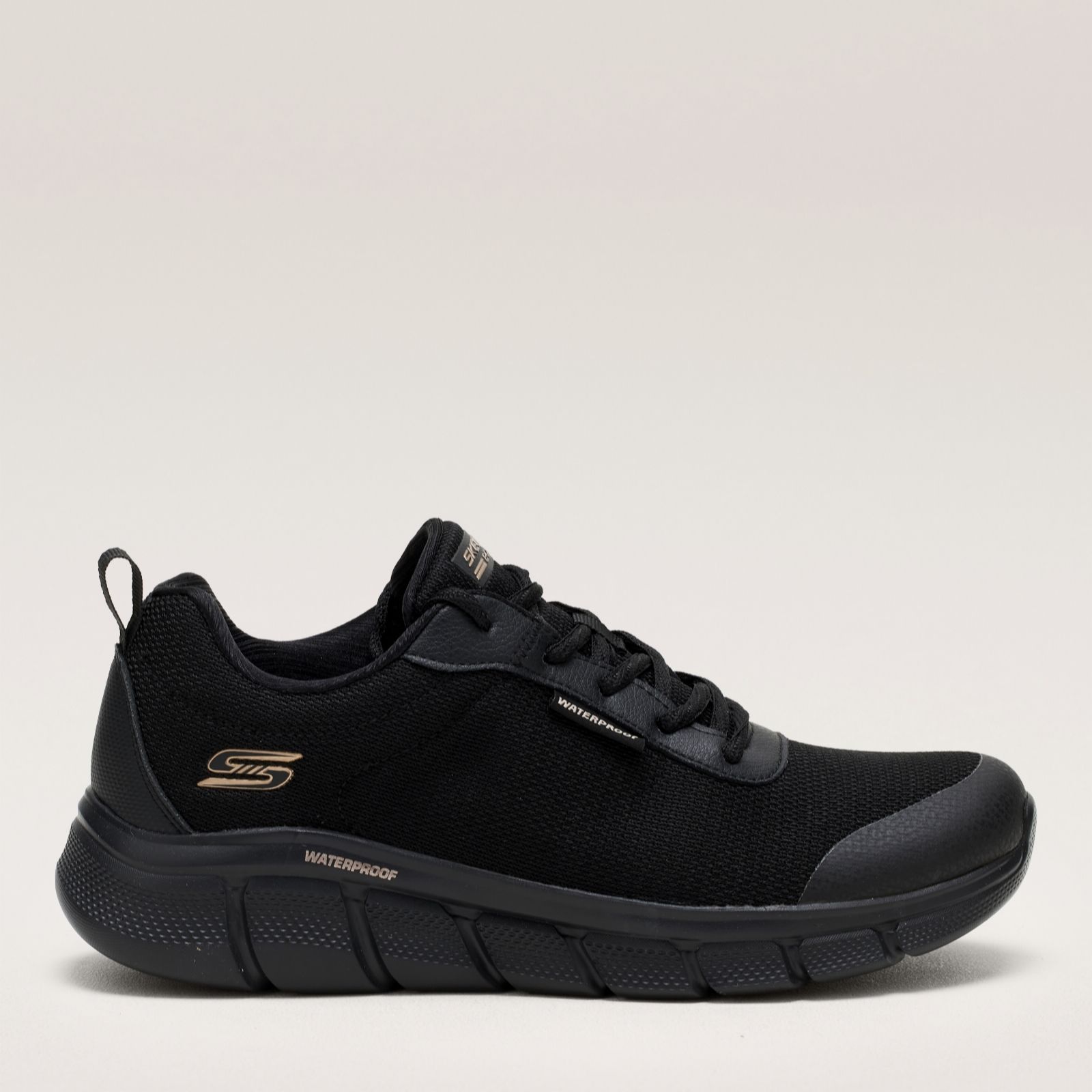 Skechers Black Bobs B Flex Waterproof Trainers